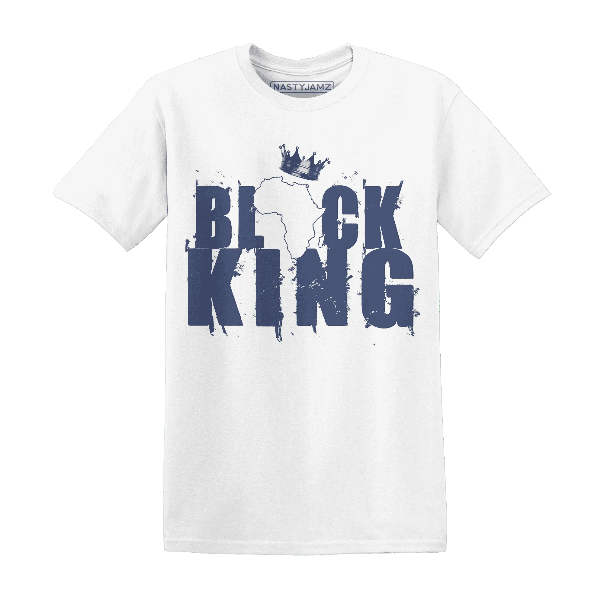 Low-Diffused-Blue-11s-T-Shirt-Match-Black-King-Crown