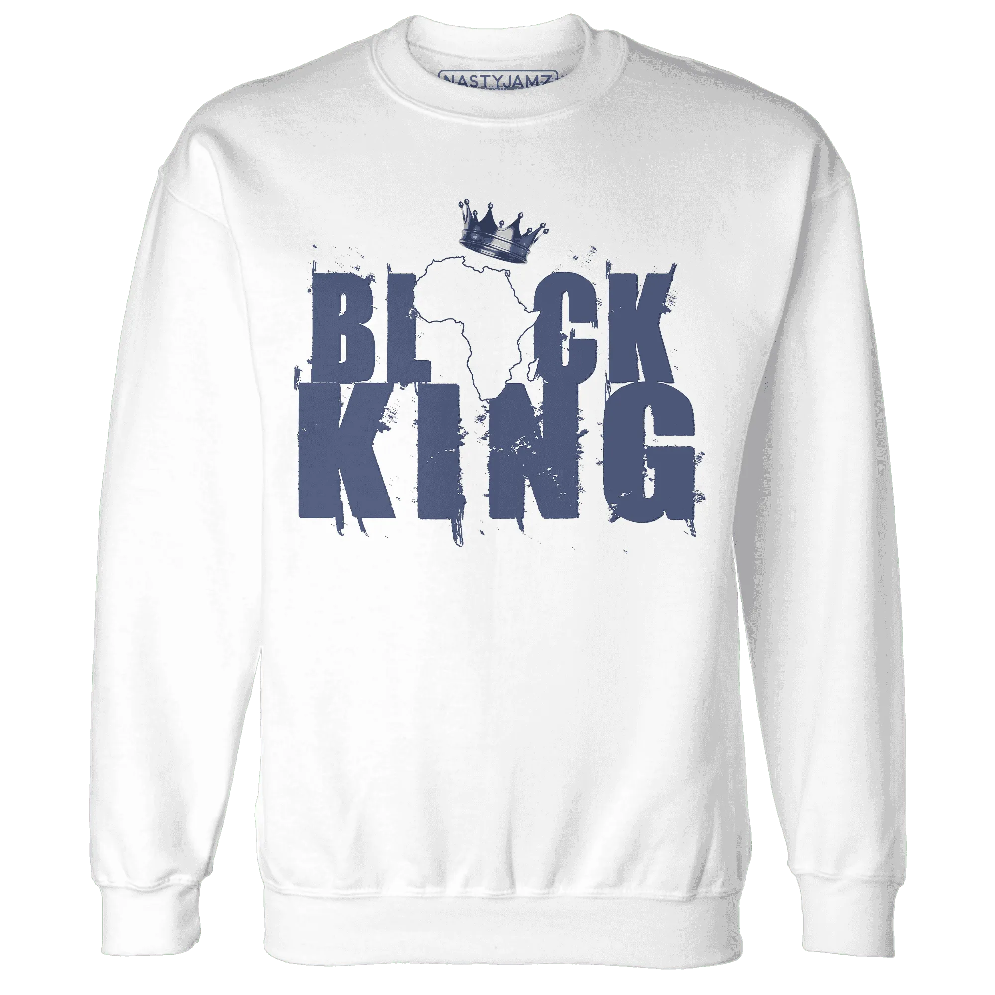 Low-Diffused-Blue-11s-Sweatshirt-Match-Black-King-Crown