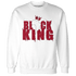 Retro Red Taxi 12s Sweatshirt Match Black King Crown - NastyJamz