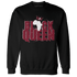 High White Team Red 1s Sweatshirt Match Black King Crown - NastyJamz