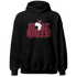 High White Team Red 1s Hoodie Match Black King Crown - NastyJamz