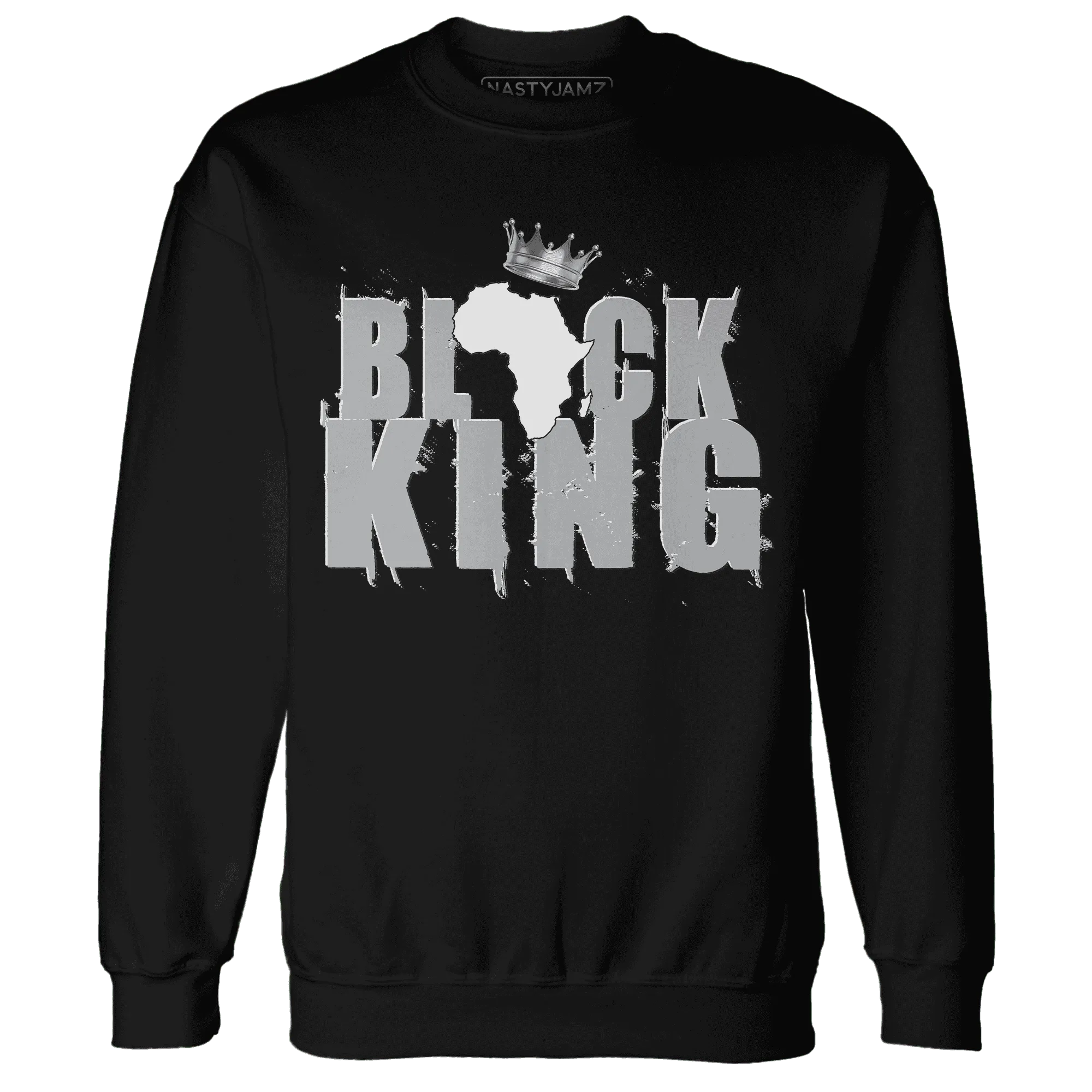 Wolf-Grey-1s-Sweatshirt-Match-Black-King-Crown