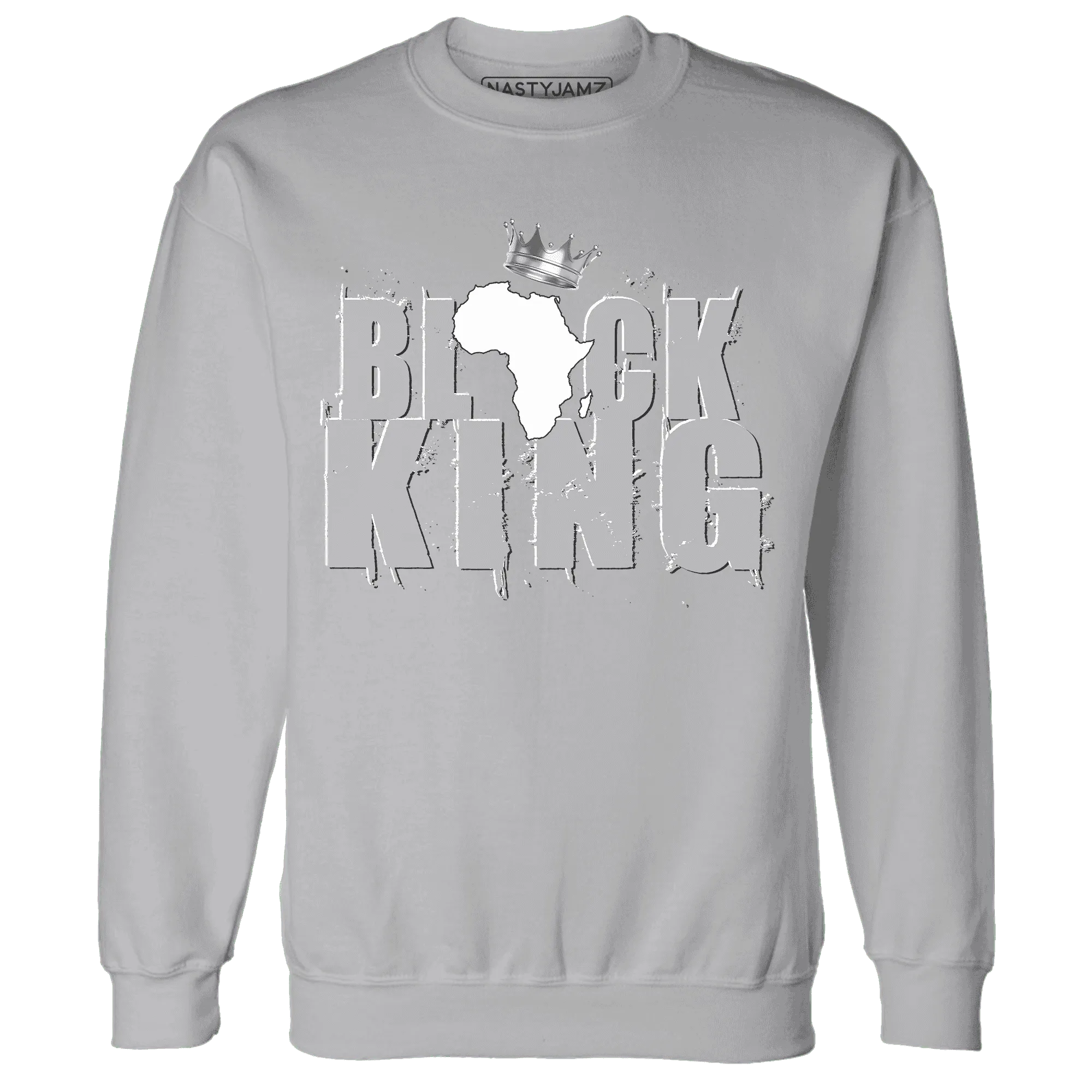 Wolf-Grey-1s-Sweatshirt-Match-Black-King-Crown