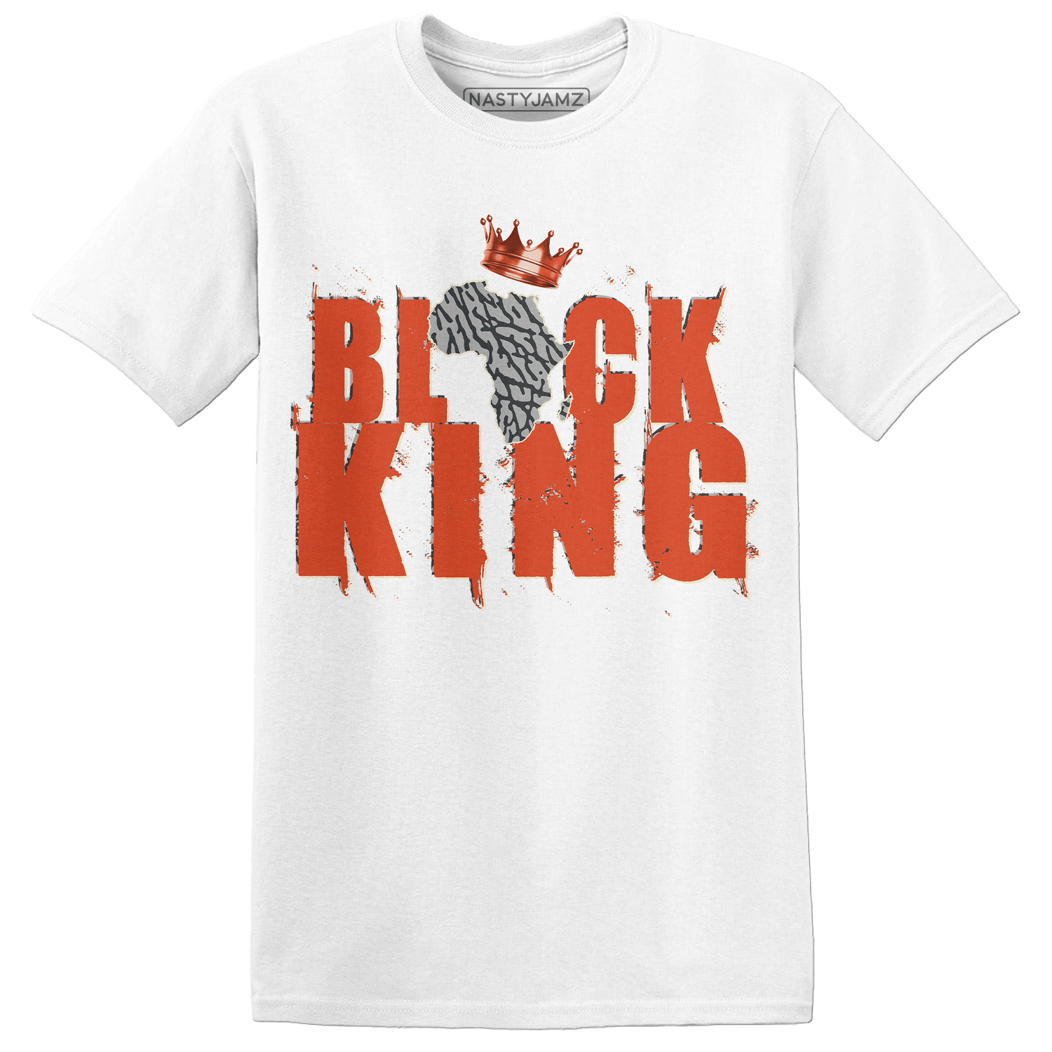 Georgia Peach 3s T Shirt Match Black King Crown - NastyJamz
