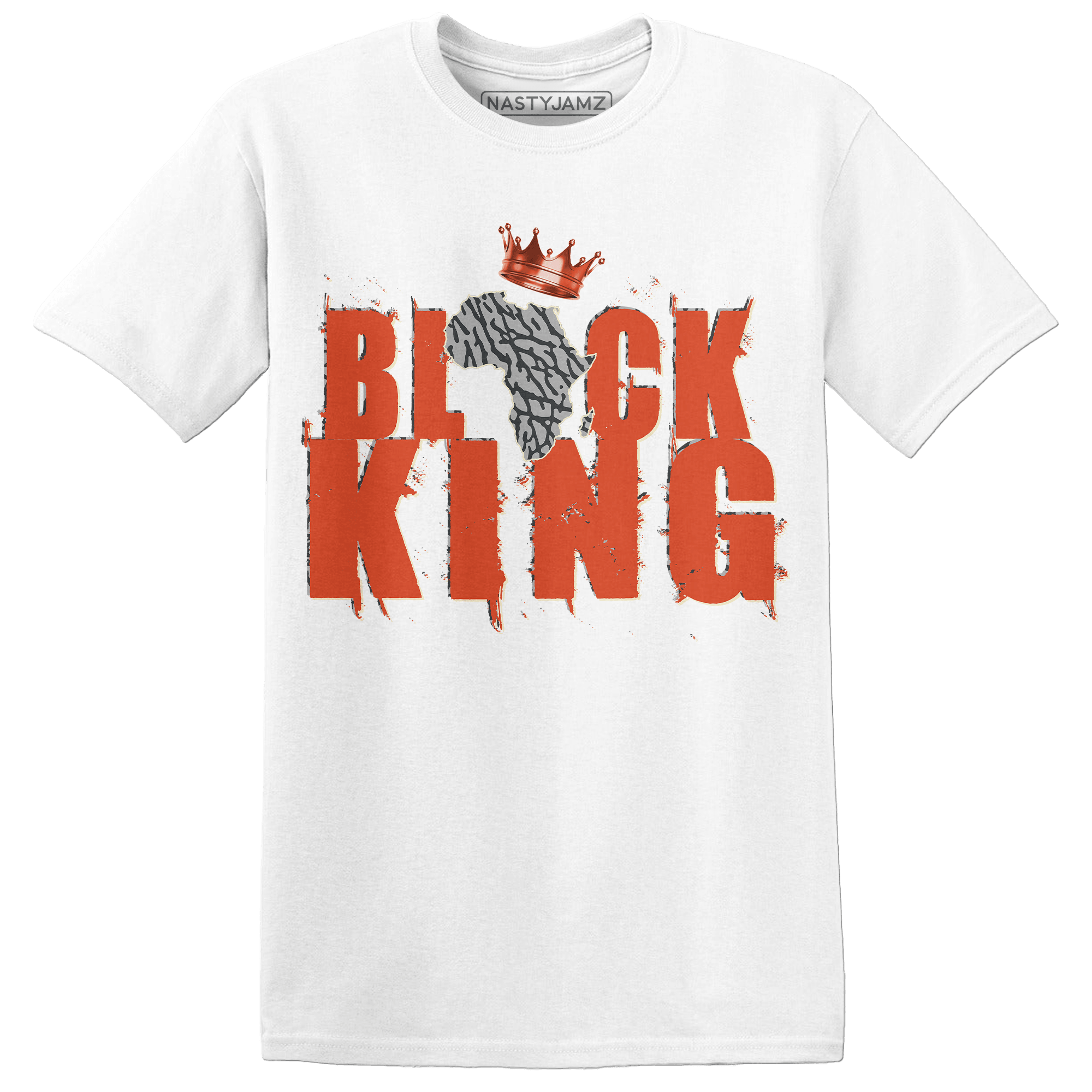 Georgia Peach 3s T Shirt Match Black King Crown - NastyJamz