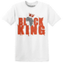 Georgia Peach 3s T Shirt Match Black King Crown - NastyJamz