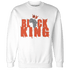 Georgia Peach 3s Sweatshirt Match Black King Crown - NastyJamz