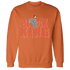 Georgia Peach 3s Sweatshirt Match Black King Crown - NastyJamz