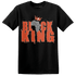 Georgia Peach 3s T Shirt Match Black King Crown - NastyJamz