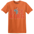 Georgia Peach 3s T Shirt Match Black King Crown - NastyJamz