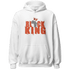 Georgia Peach 3s Hoodie Match Black King Crown - NastyJamz