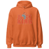 Georgia Peach 3s Hoodie Match Black King Crown - NastyJamz