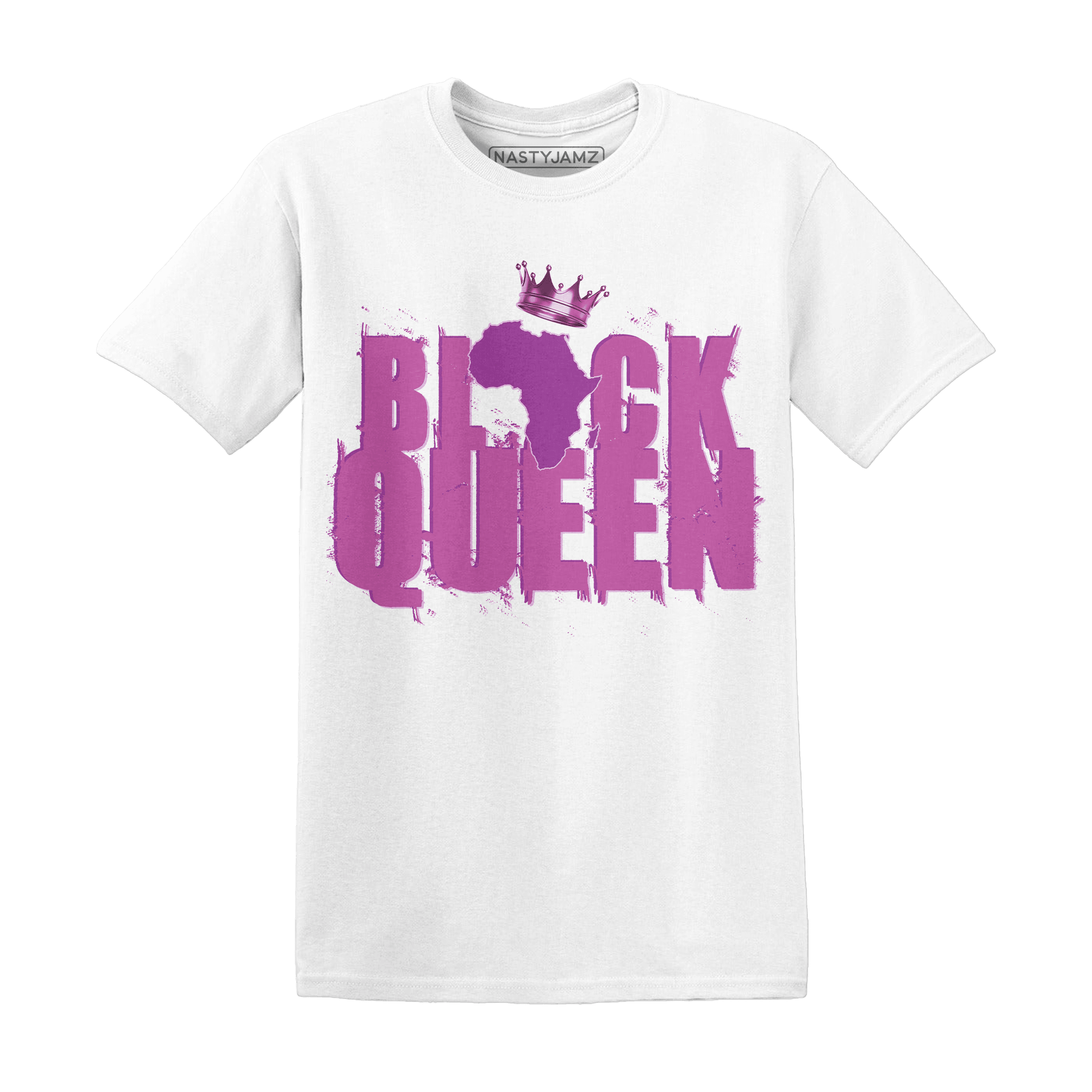 GS Hyper Violet 4s T Shirt Match Black King Crown - NastyJamz
