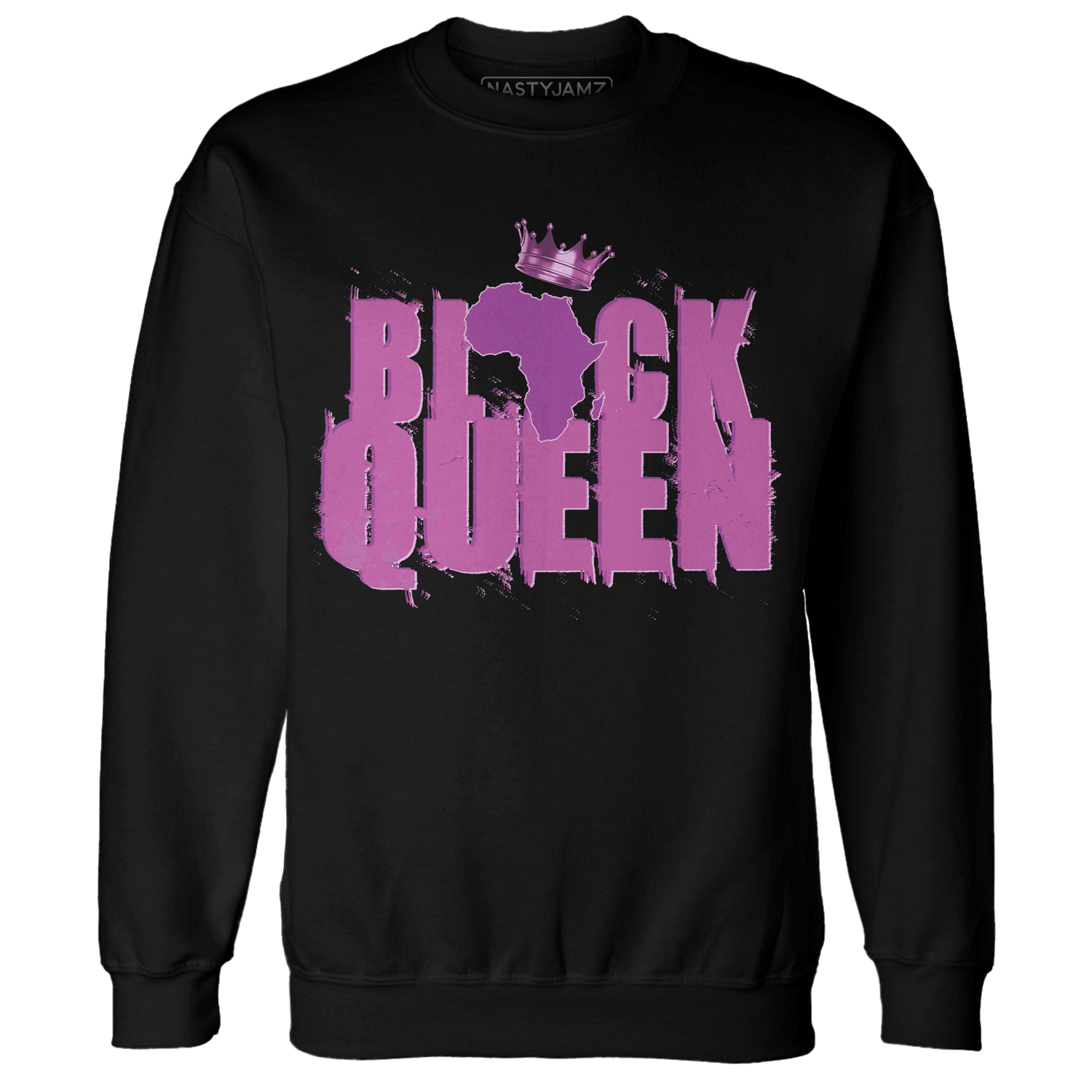 GS Hyper Violet 4s Sweatshirt Match Black King Crown - NastyJamz