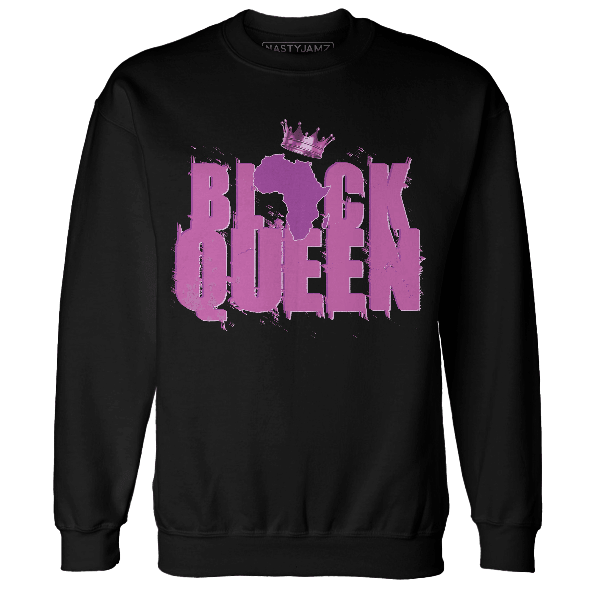 GS Hyper Violet 4s Sweatshirt Match Black King Crown - NastyJamz