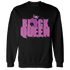 GS Hyper Violet 4s Sweatshirt Match Black King Crown - NastyJamz