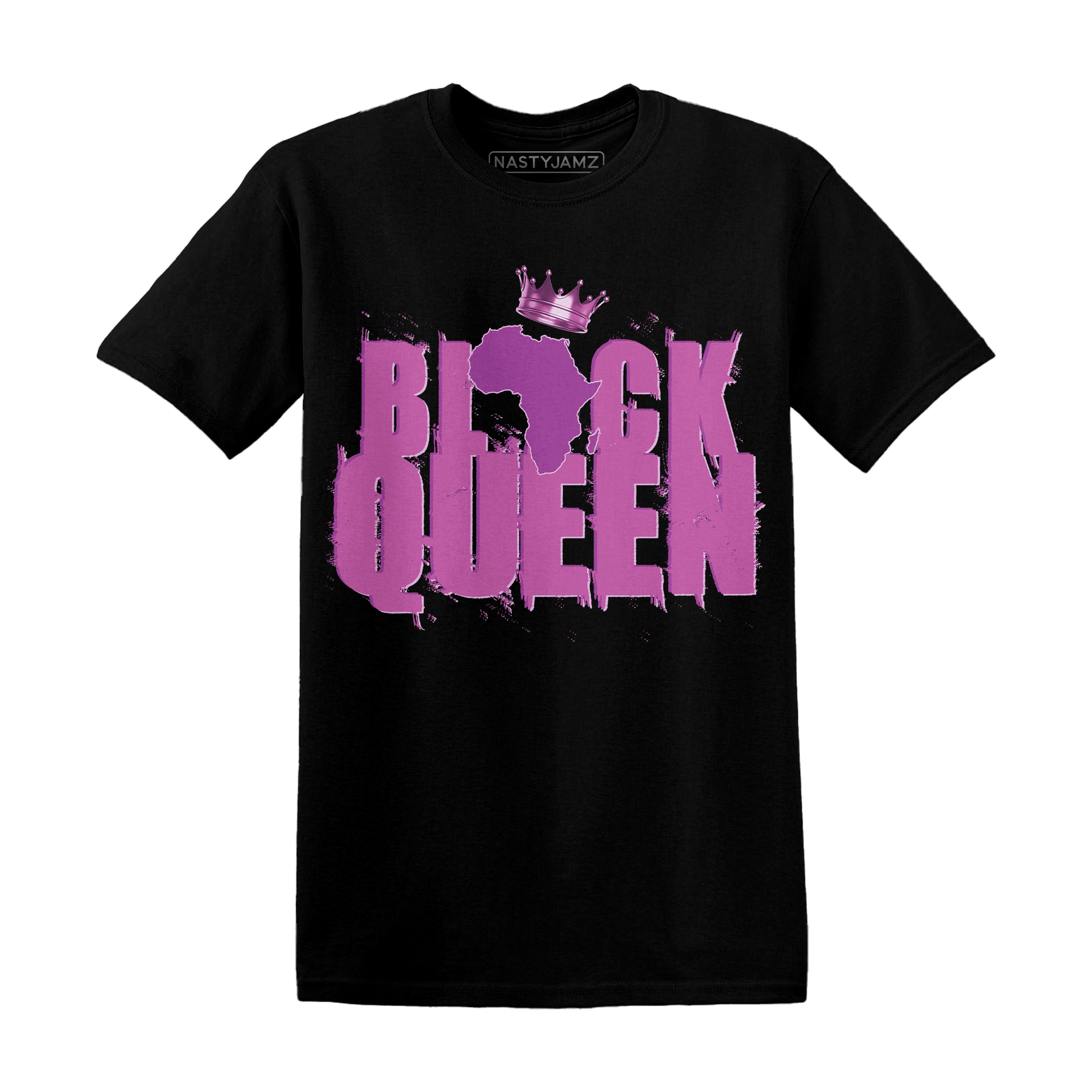 GS Hyper Violet 4s T Shirt Match Black King Crown - NastyJamz
