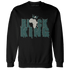 Oxidized Green 4s Sweatshirt Match Black King Crown - NastyJamz