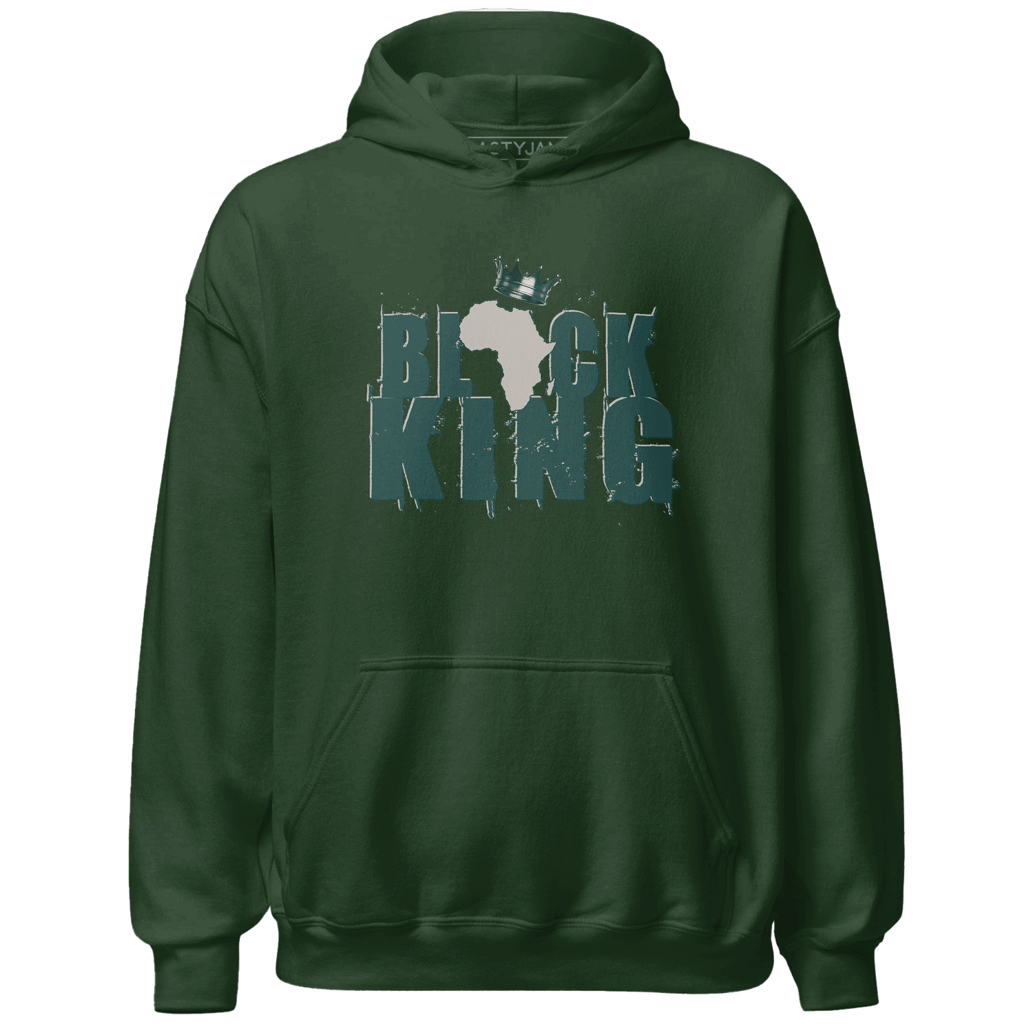 Oxidized Green 4s Hoodie Match Black King Crown - NastyJamz