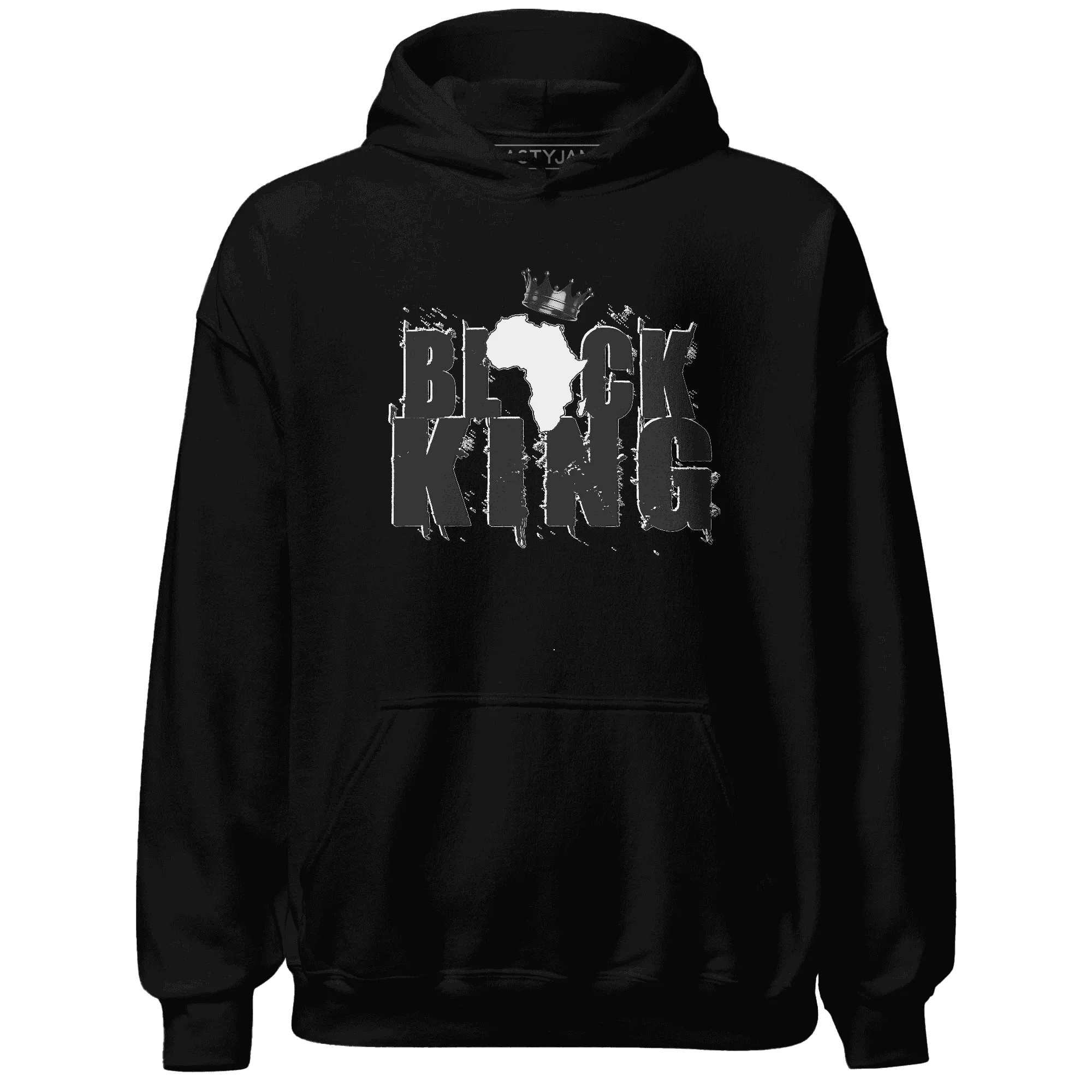 White-Thunder-4s-Hoodie-Match-Black-King-Crown