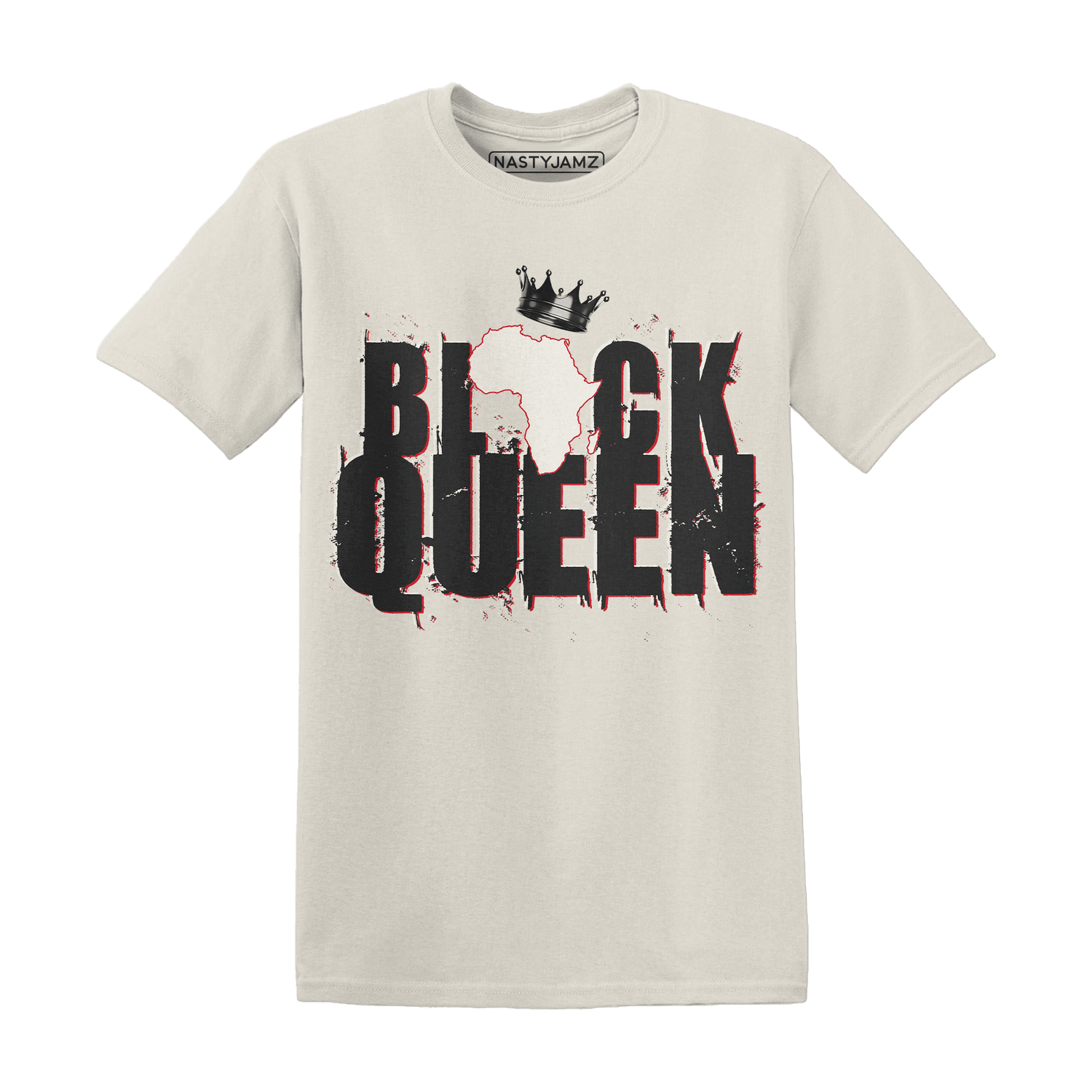 Jumman Jack University Red T Shirt Match Black King Crown - NastyJamz
