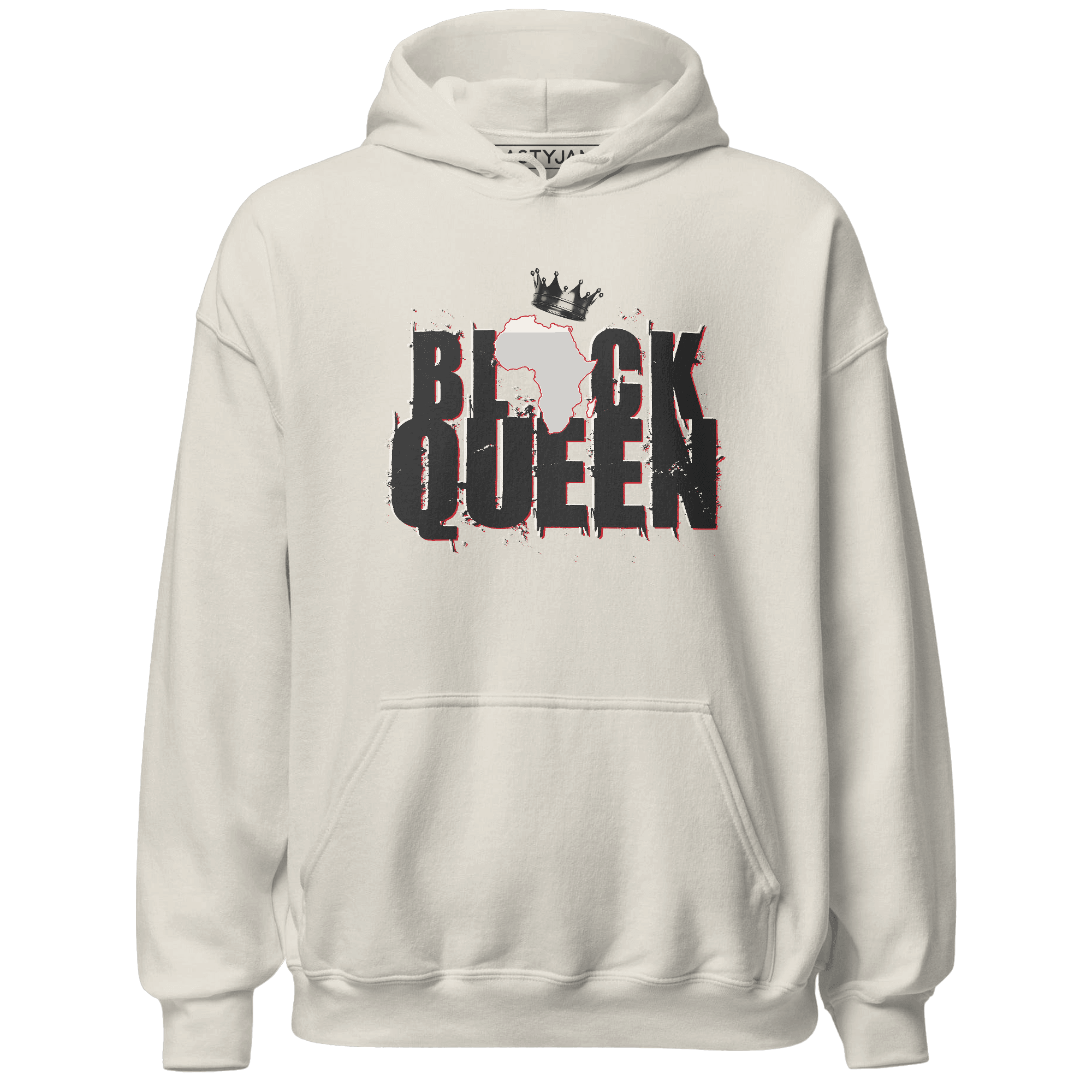 Jumman Jack University Red Hoodie Match Black King Crown - NastyJamz
