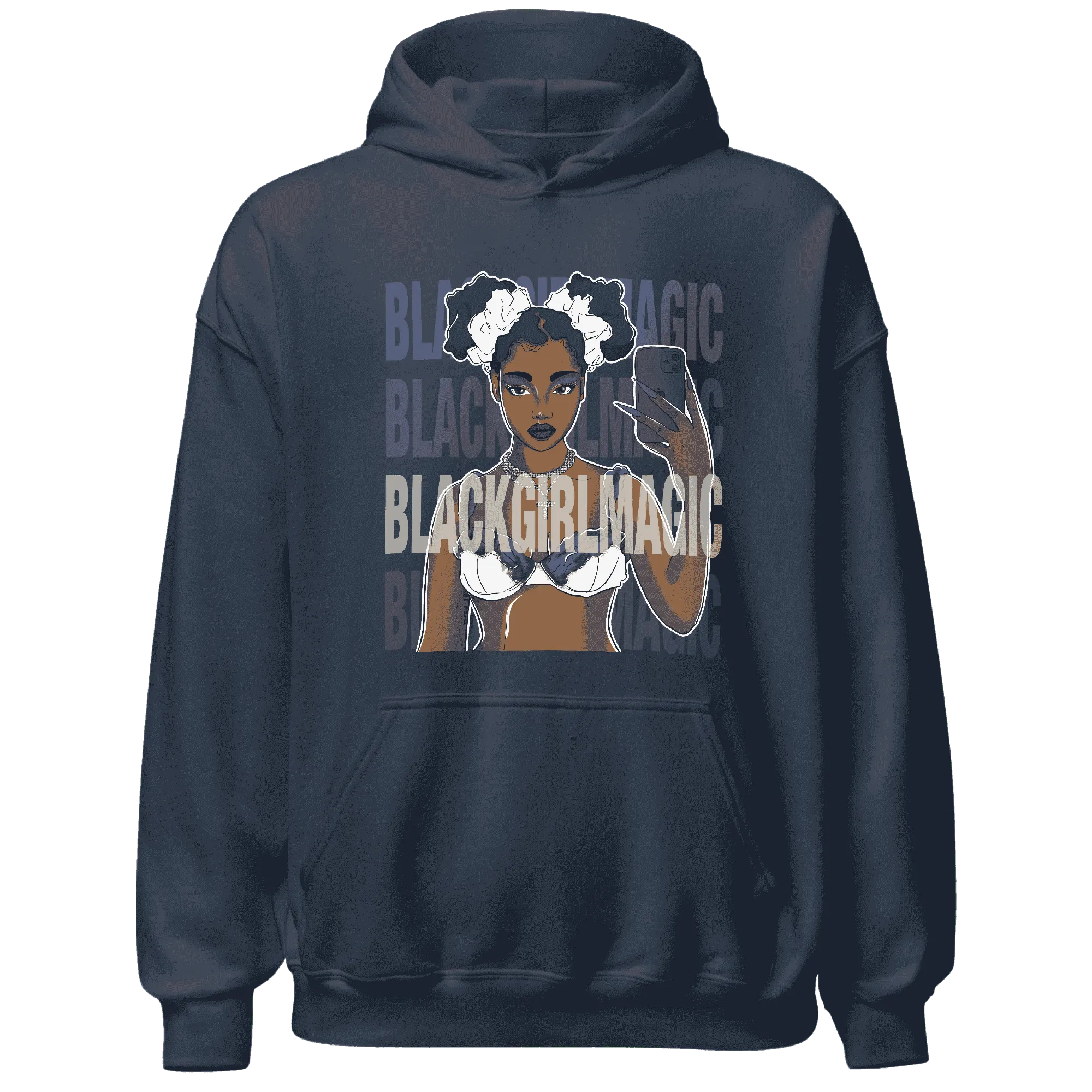 Low-Diffused-Blue-11s-Hoodie-Match-Black-Magic-Girl-Selfie