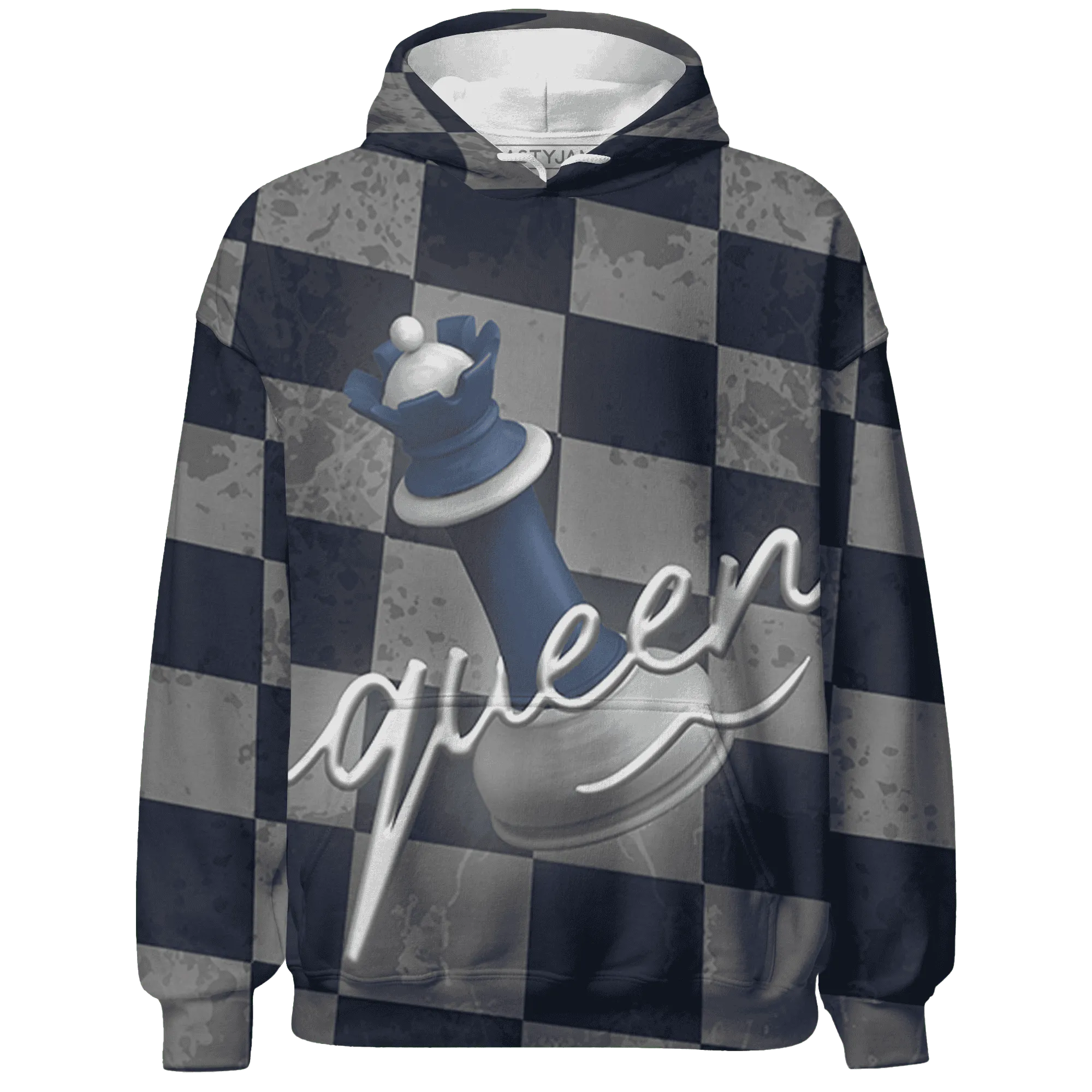 Low-Diffused-Blue-11s-Hoodie-Match-Black-Queen-3D