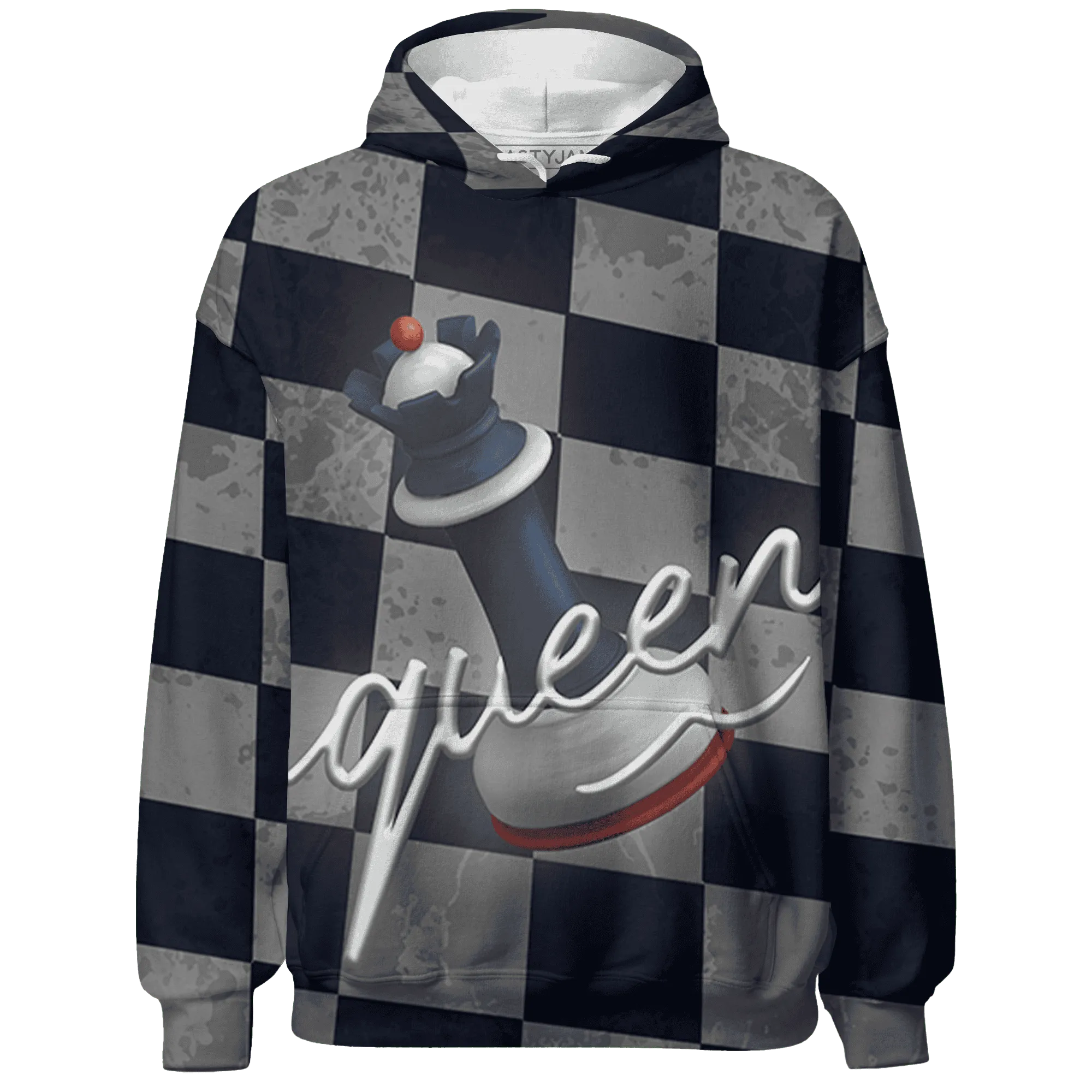 White-Navy-6s-Hoodie-Match-Black-Queen-3D
