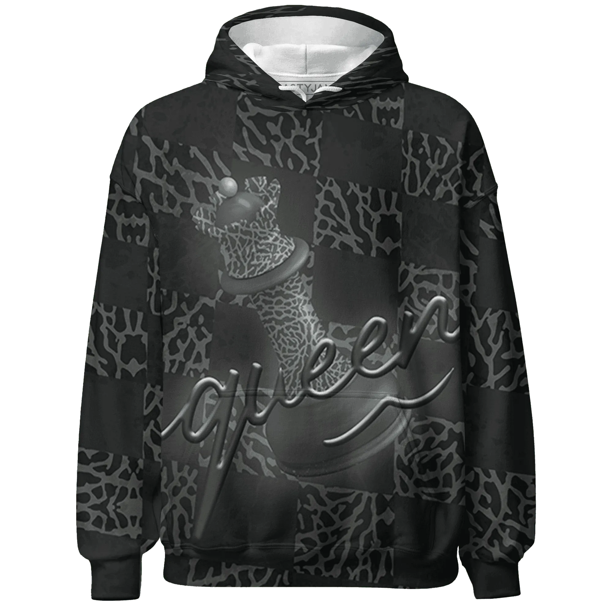 Fear-Pack-3s-Hoodie-Match-Black-Queen-3D