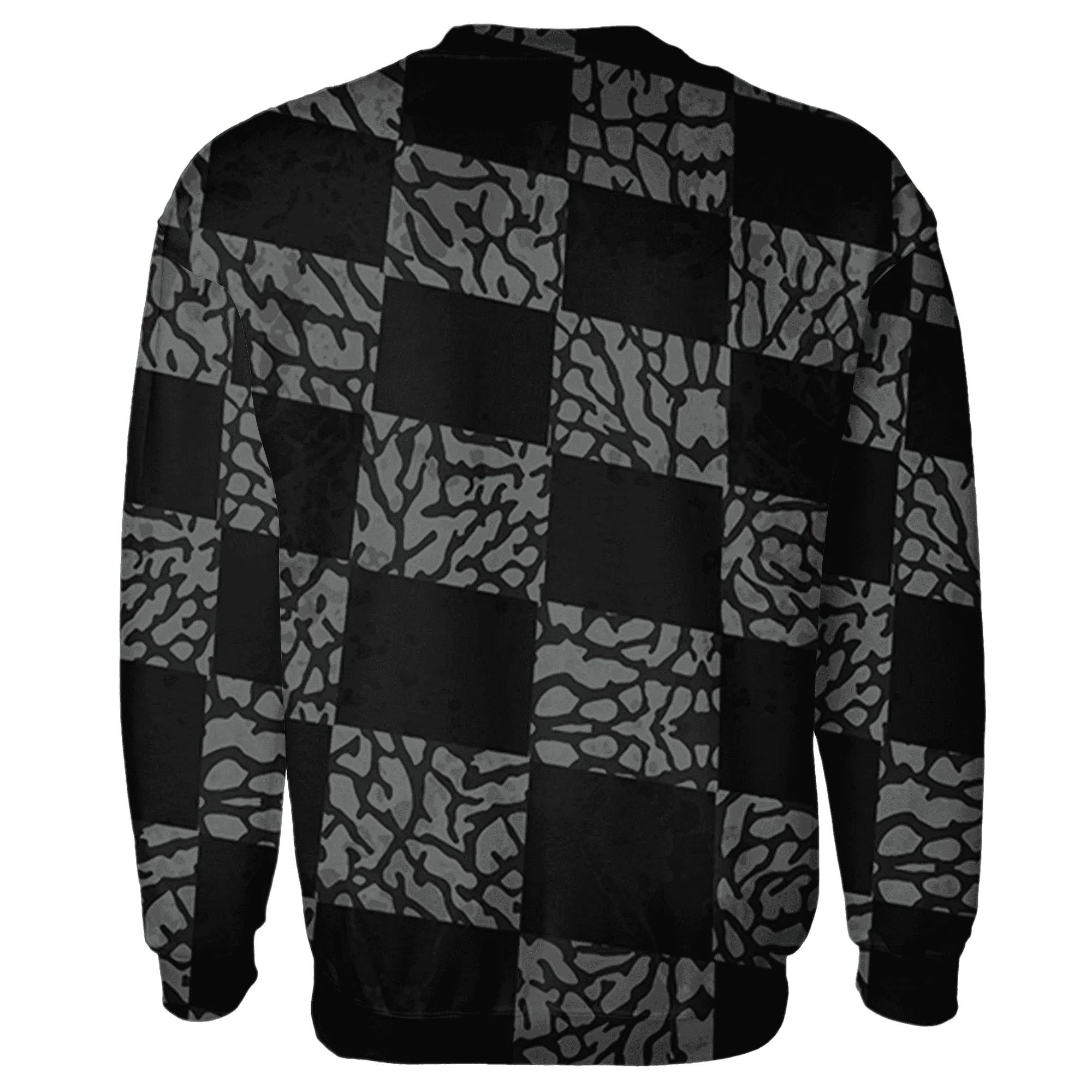 Green-Glow-3s-Sweatshirt-Match-Black-Queen-3D