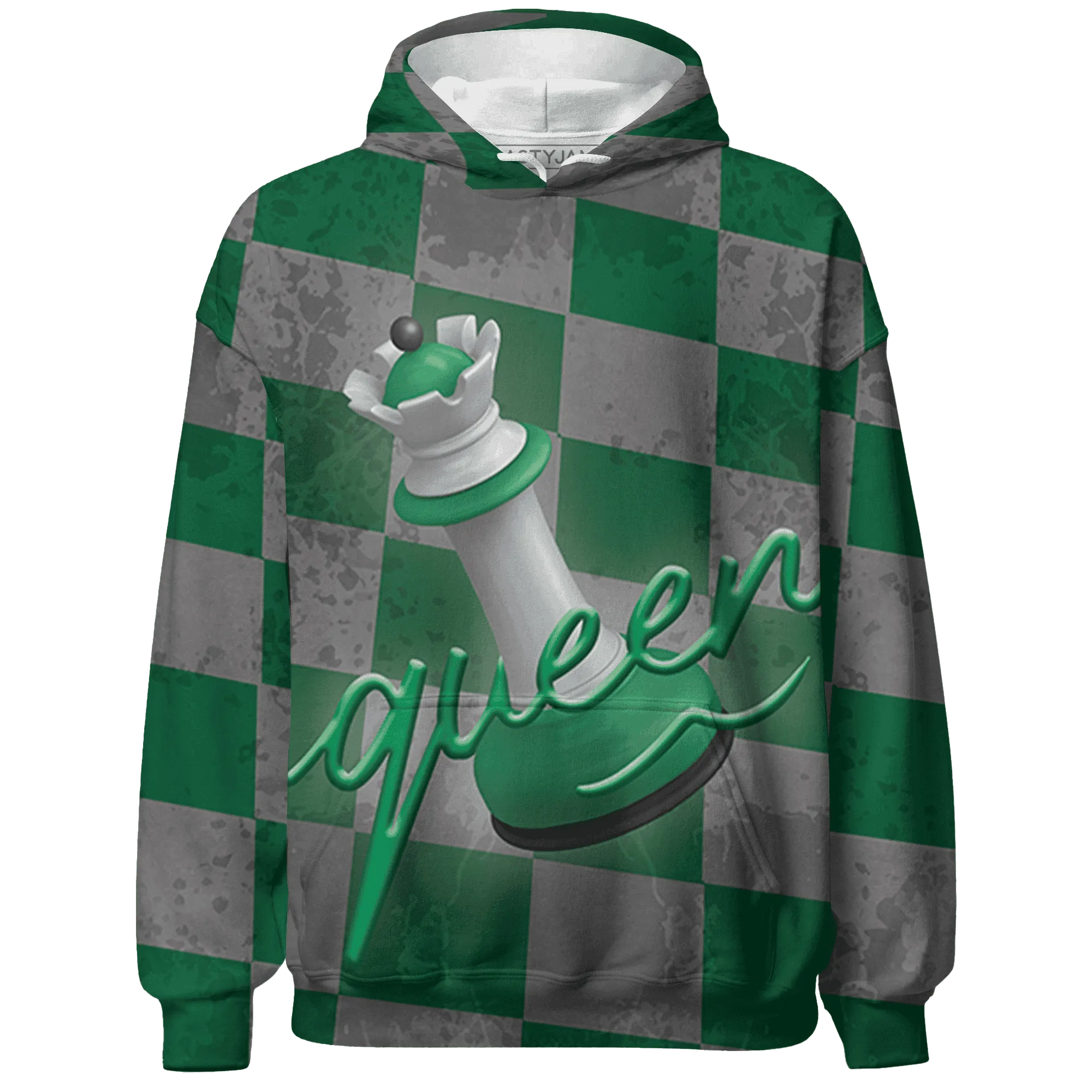 Lucky-Green-5s-Hoodie-Match-Black-Queen-3D