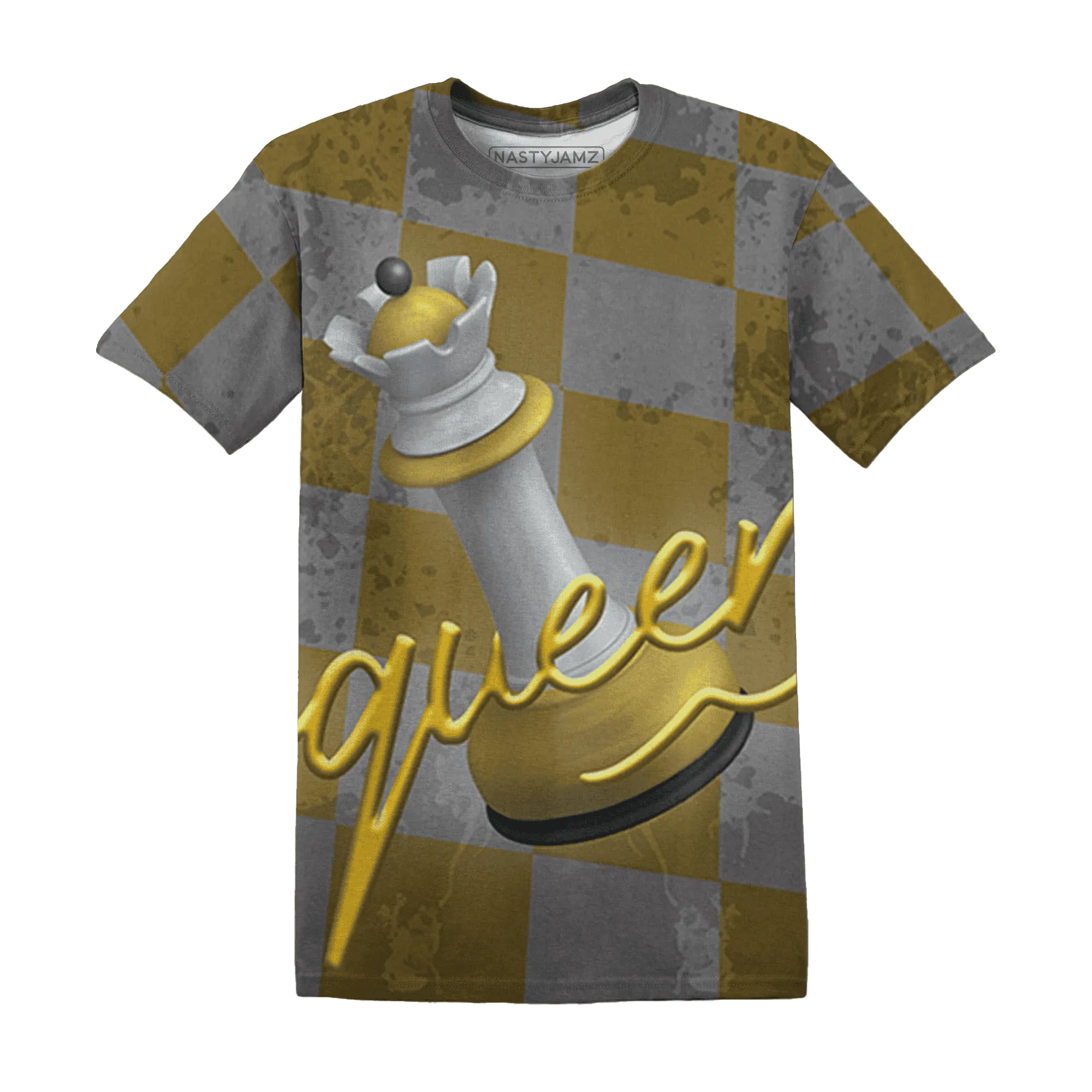 Yellow-Ochre-6s-T-Shirt-Match-Black-Queen-3D