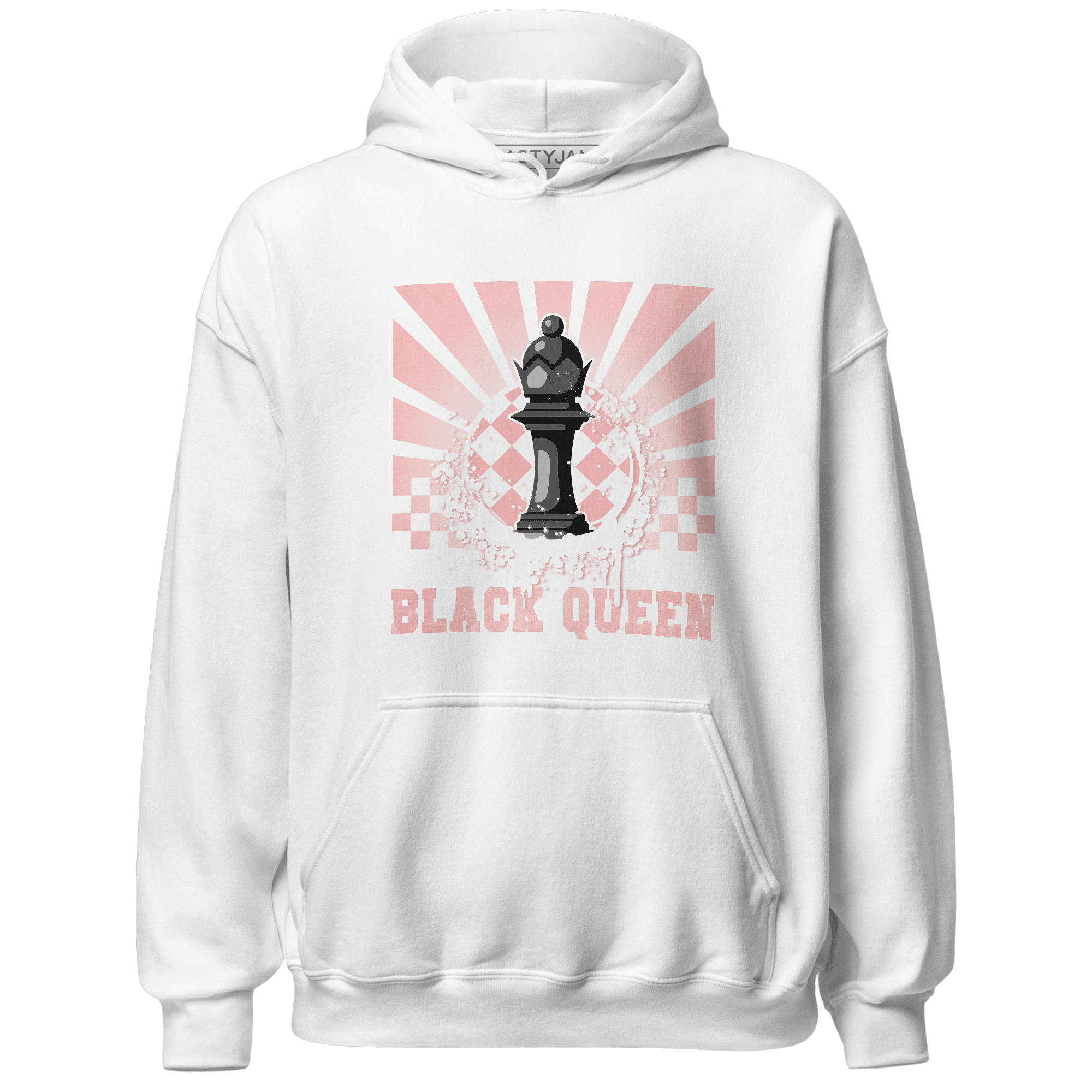 Low Legend Pink 11s Hoodie Match Black Queen Collection - NastyJamz
