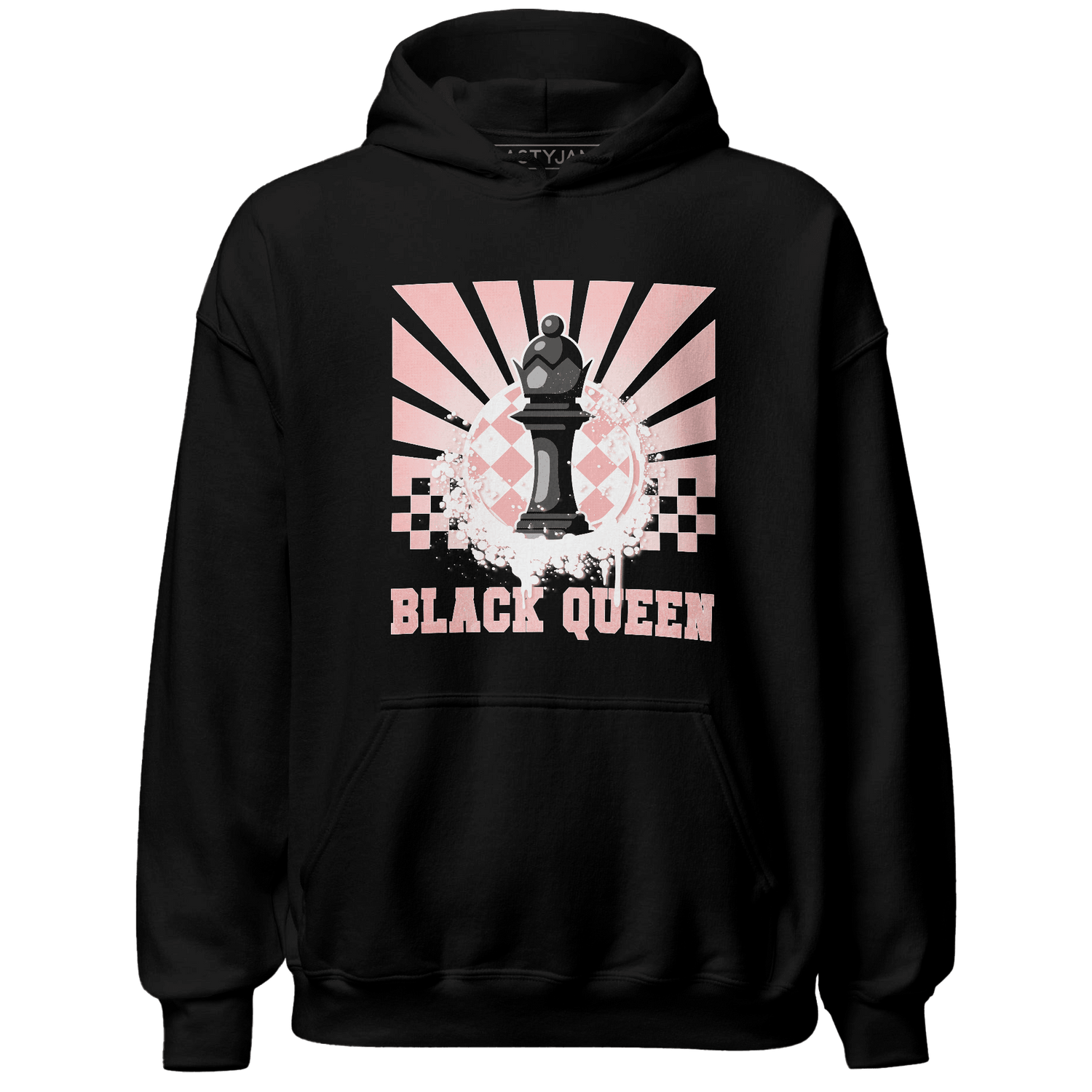 Low Legend Pink 11s Hoodie Match Black Queen Collection - NastyJamz
