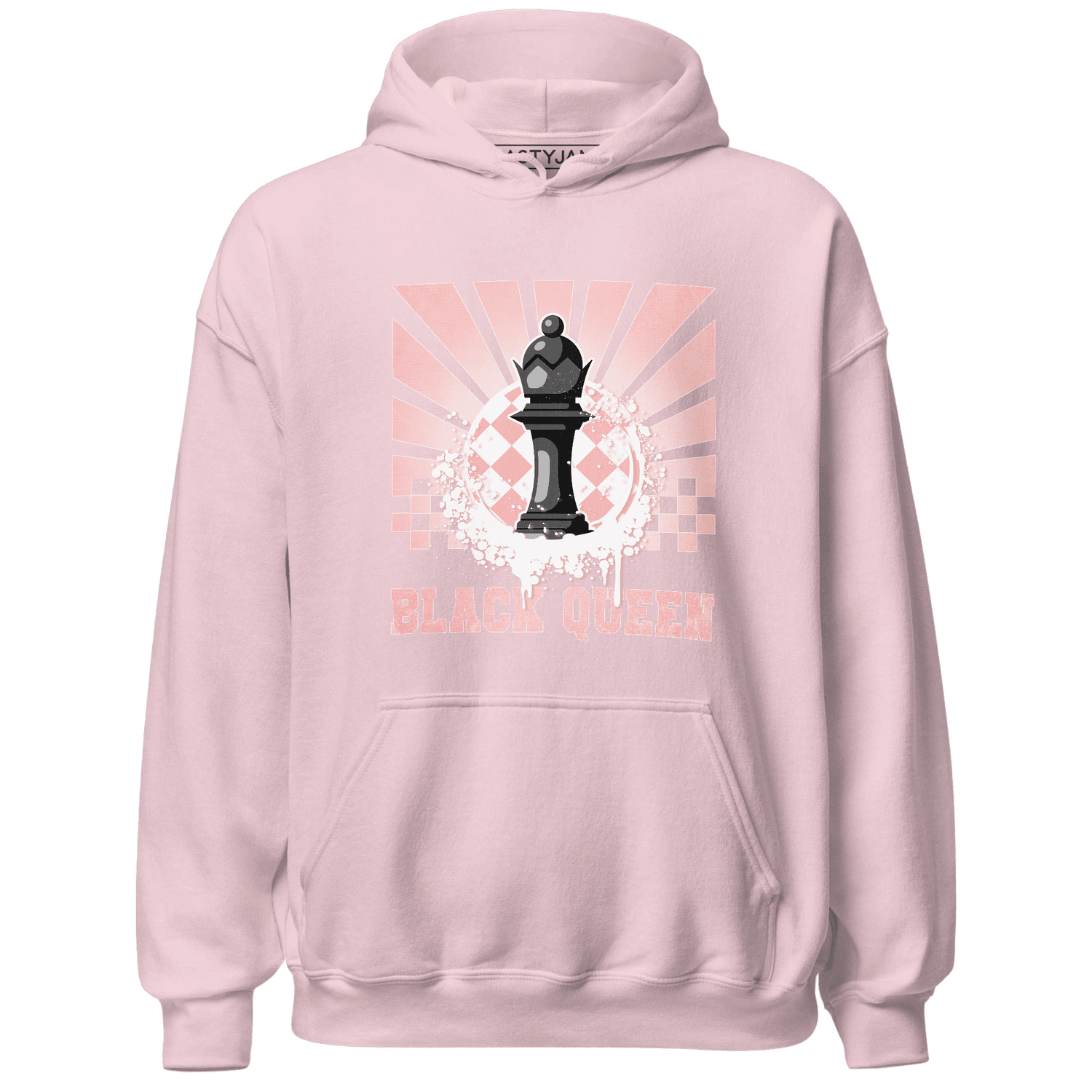 Low Legend Pink 11s Hoodie Match Black Queen Collection - NastyJamz