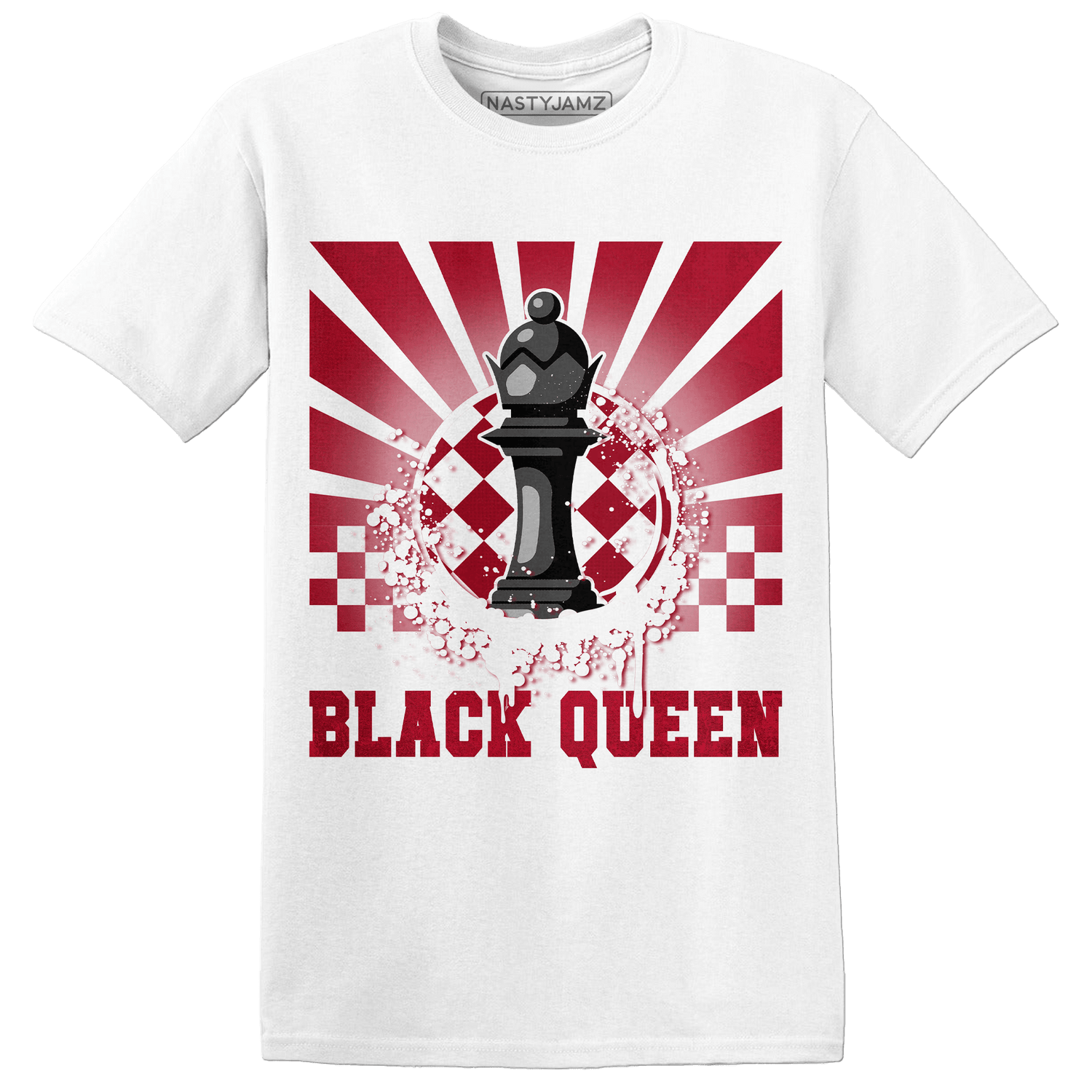 Retro Red Taxi 12s T Shirt Match Black Queen Collection - NastyJamz