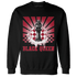 Retro Red Taxi 12s Sweatshirt Match Black Queen Collection - NastyJamz
