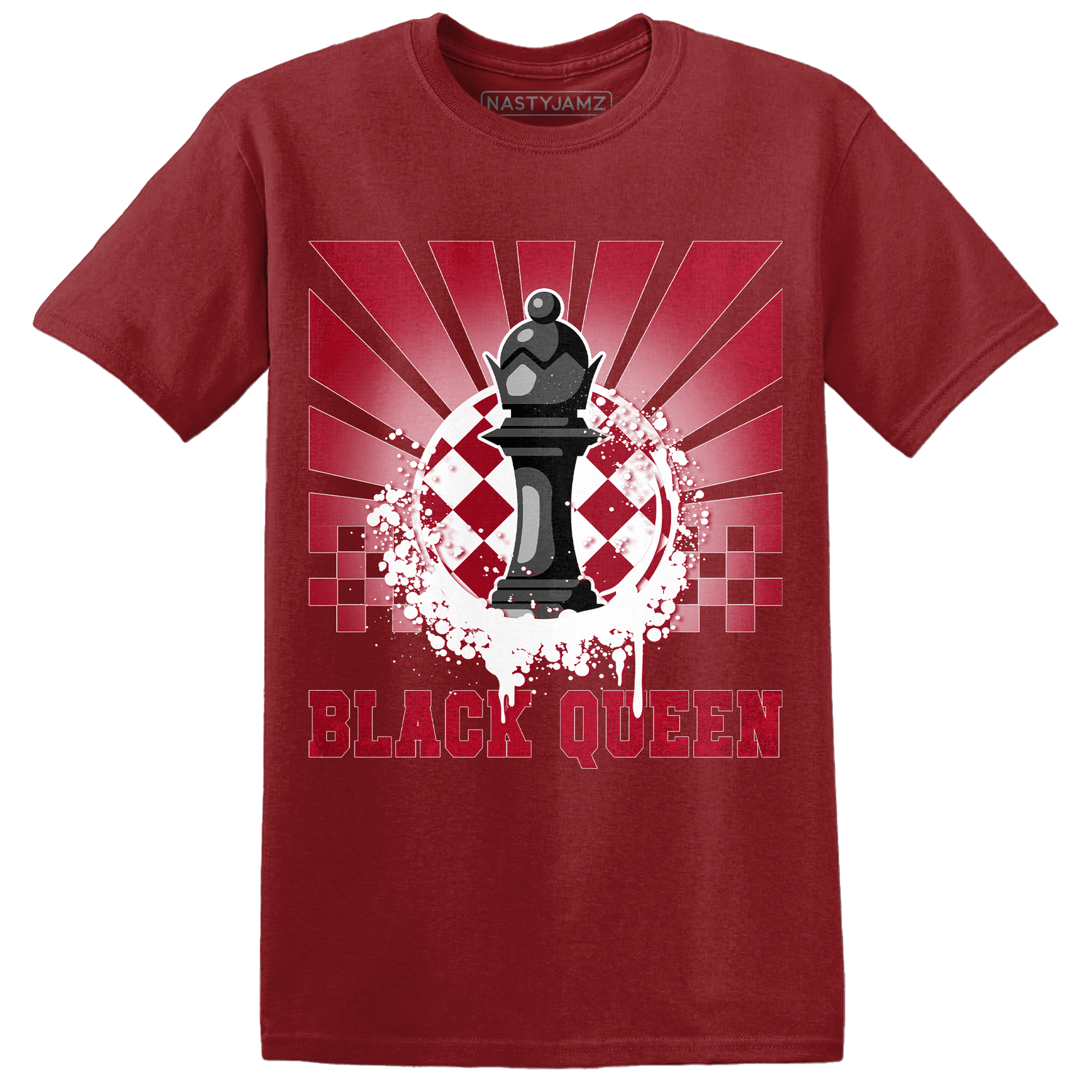 Retro Red Taxi 12s T Shirt Match Black Queen Collection - NastyJamz