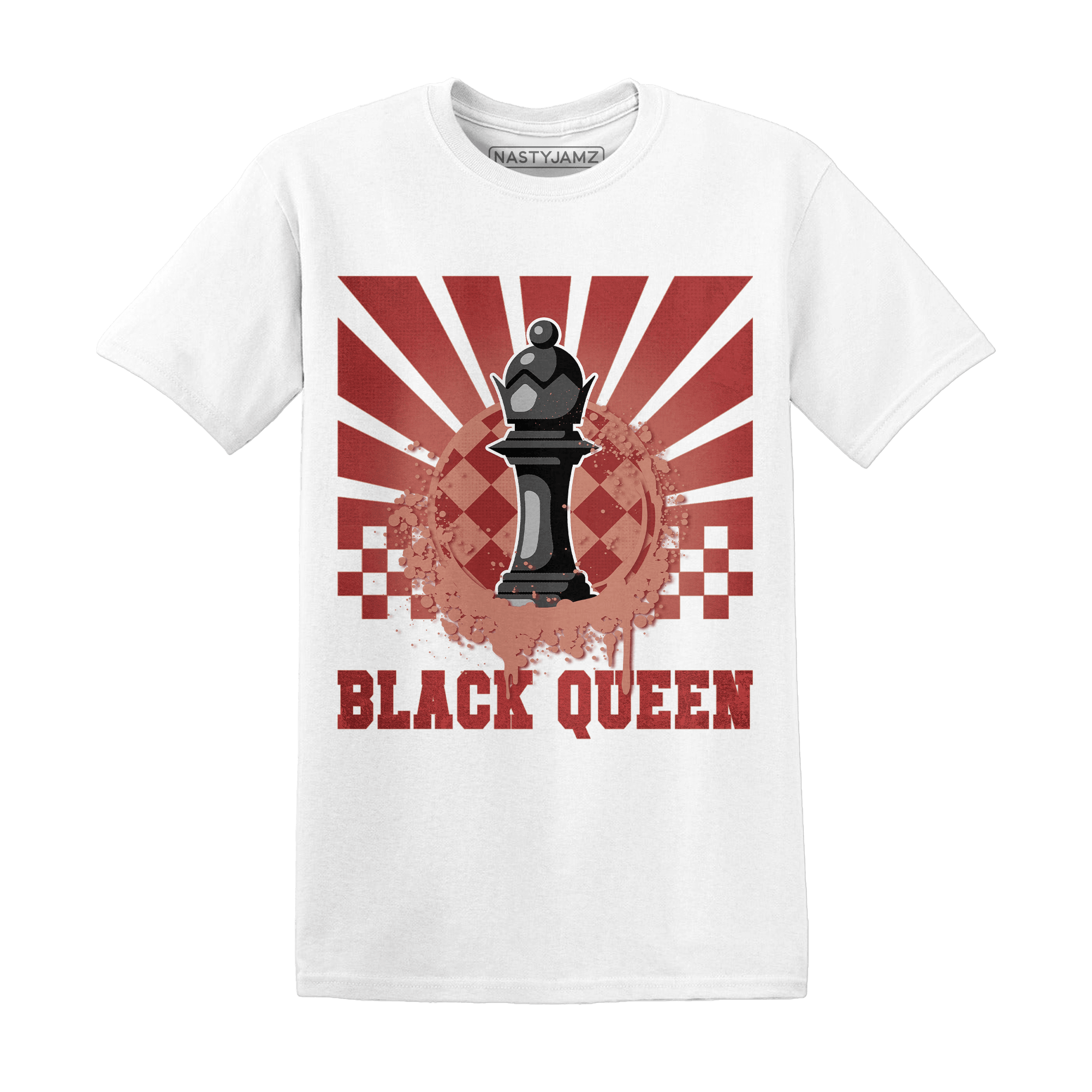 Dune Red 13s T Shirt Match Black Queen Collection - NastyJamz