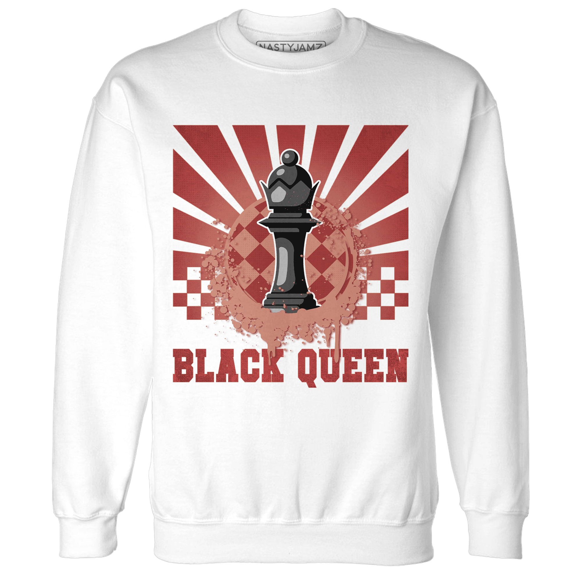 Dune Red 13s Sweatshirt Match Black Queen Collection - NastyJamz