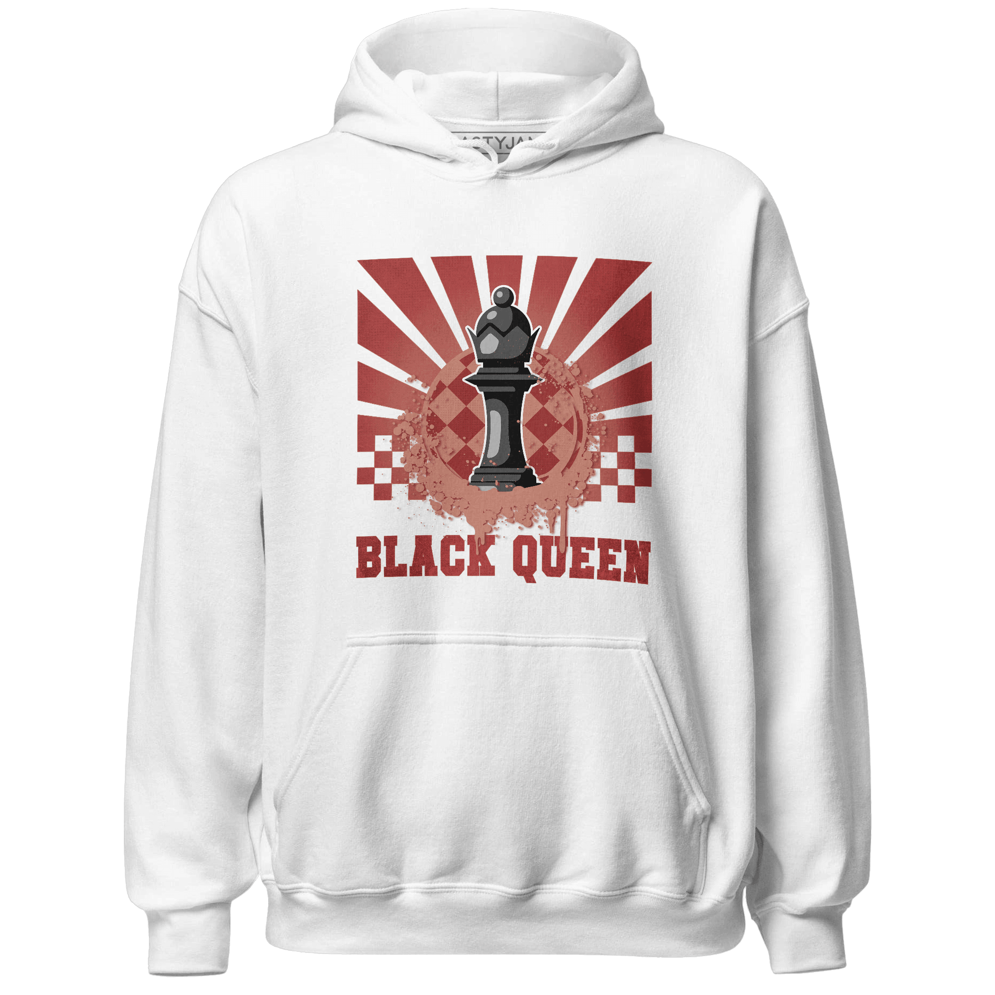 Dune Red 13s Hoodie Match Black Queen Collection - NastyJamz