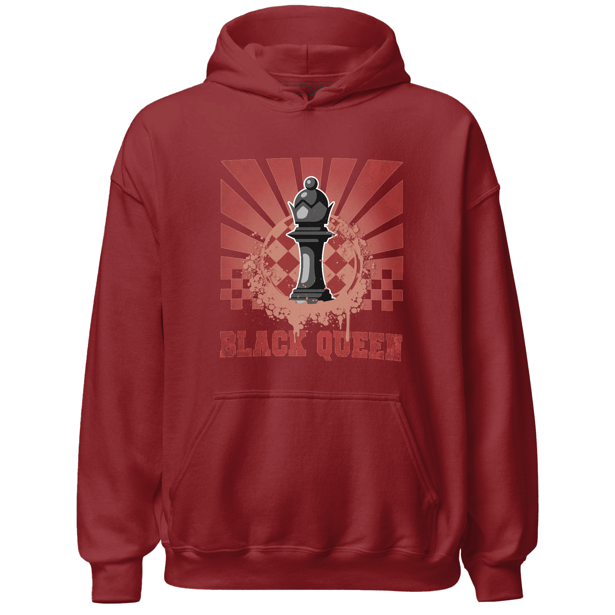 Dune Red 13s Hoodie Match Black Queen Collection - NastyJamz