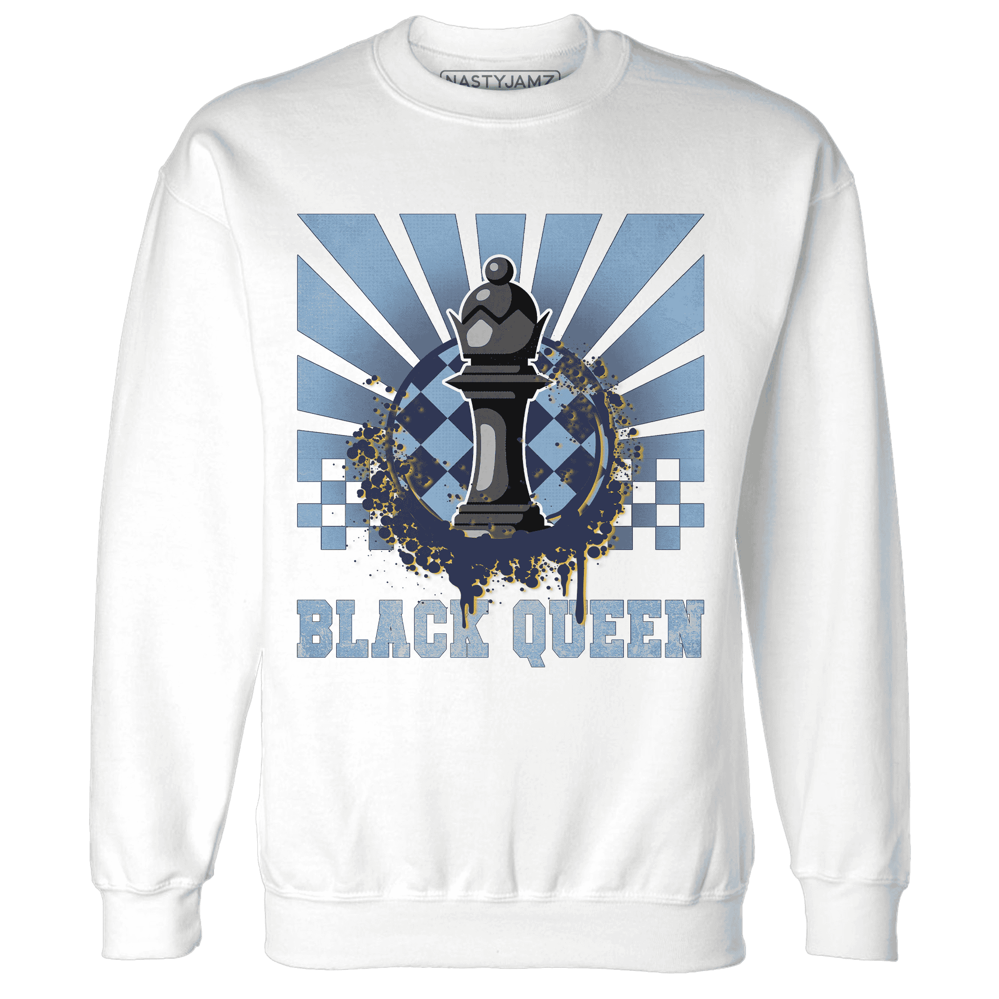 First In Flight 1s Sweatshirt Match Black Queen Collection - NastyJamz