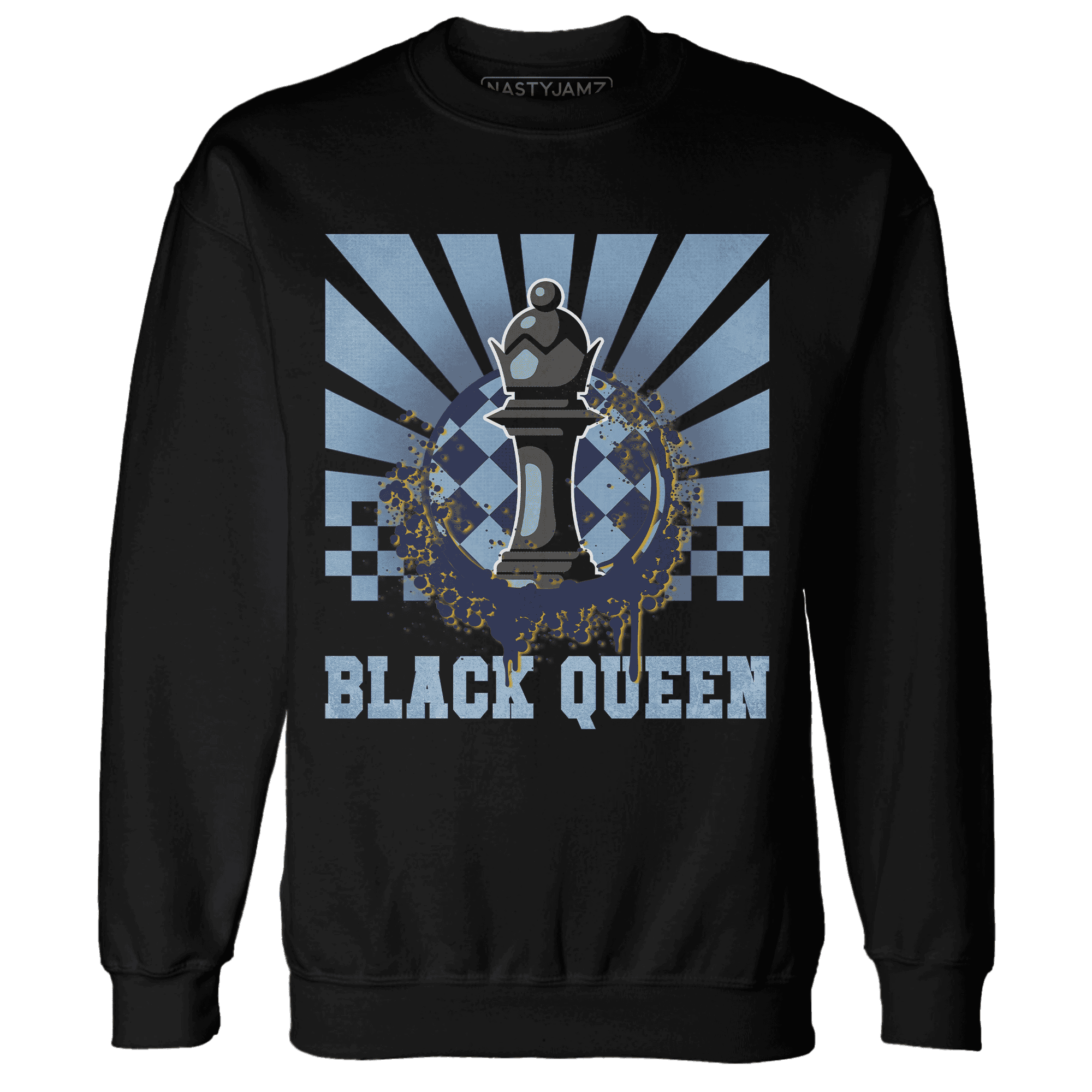 First In Flight 1s Sweatshirt Match Black Queen Collection - NastyJamz