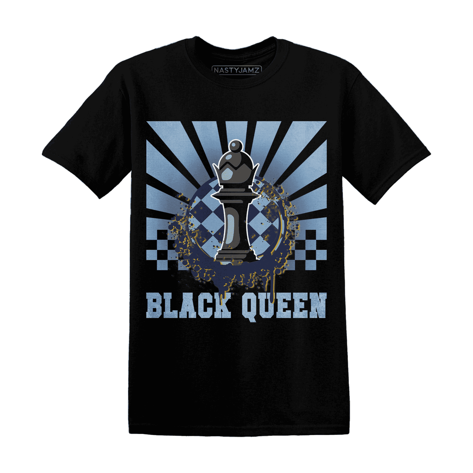 First In Flight 1s T Shirt Match Black Queen Collection - NastyJamz
