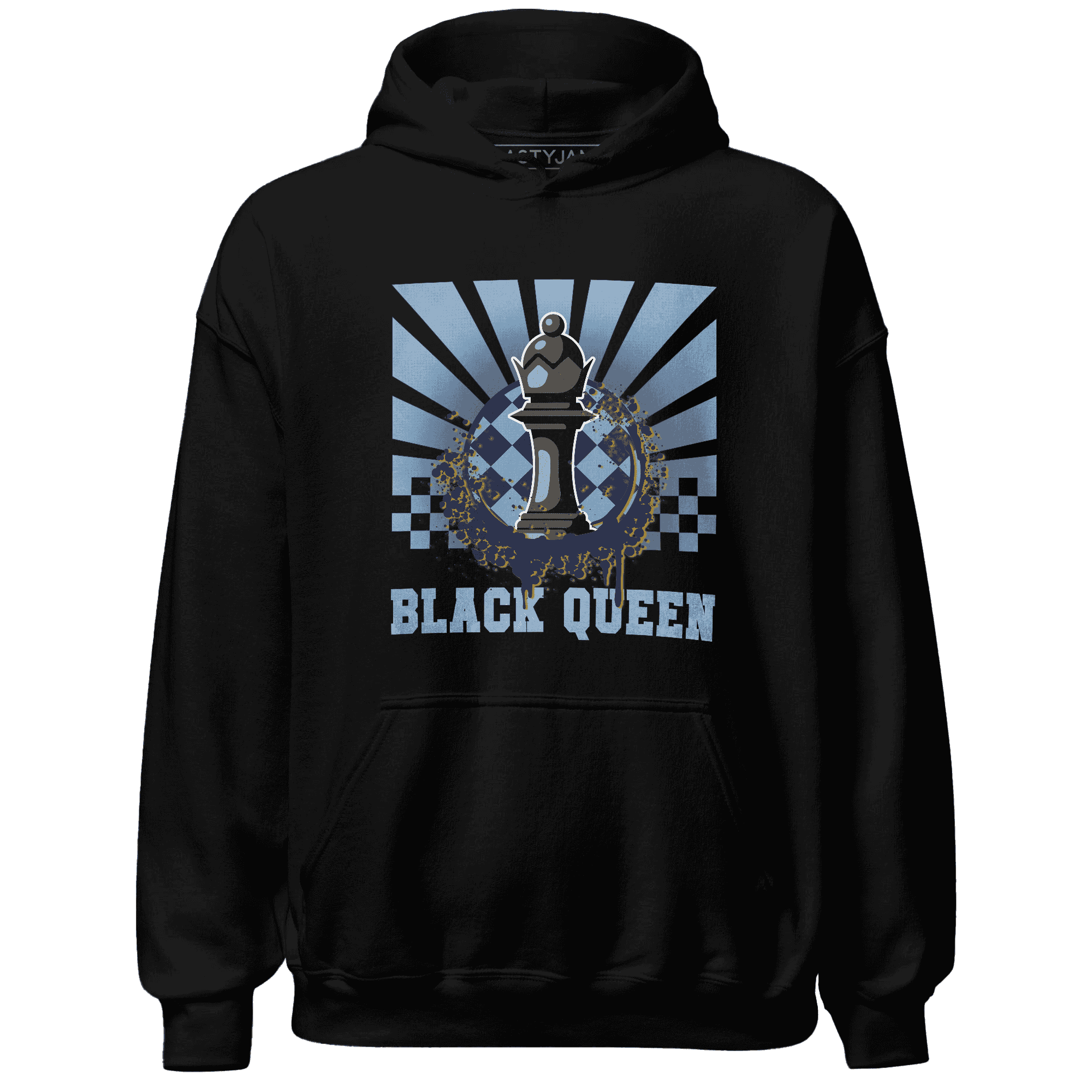 First In Flight 1s Hoodie Match Black Queen Collection - NastyJamz