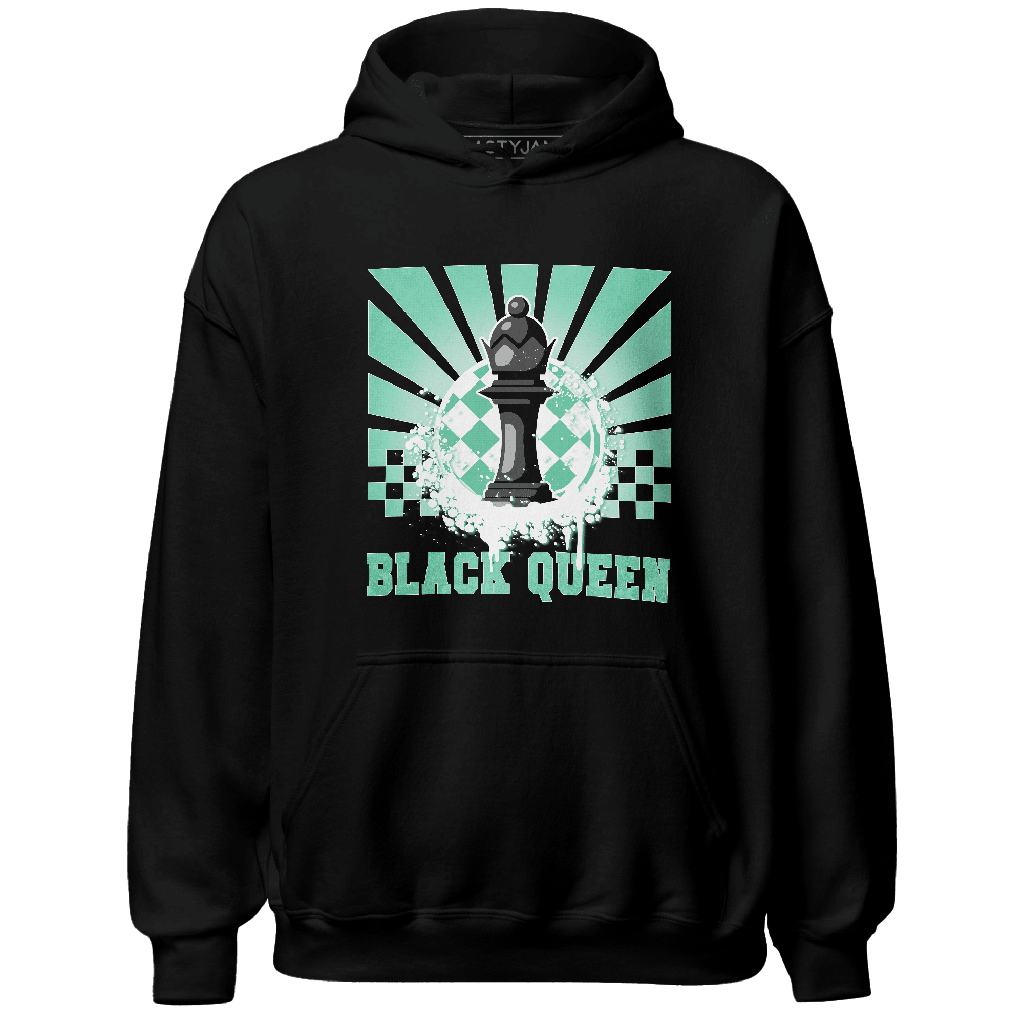 High OG Green Glow 1s Hoodie Match Black Queen Collection - NastyJamz