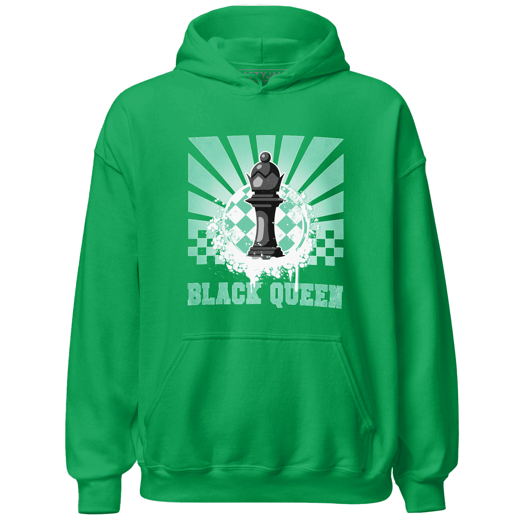 High OG Green Glow 1s Hoodie Match Black Queen Collection - NastyJamz