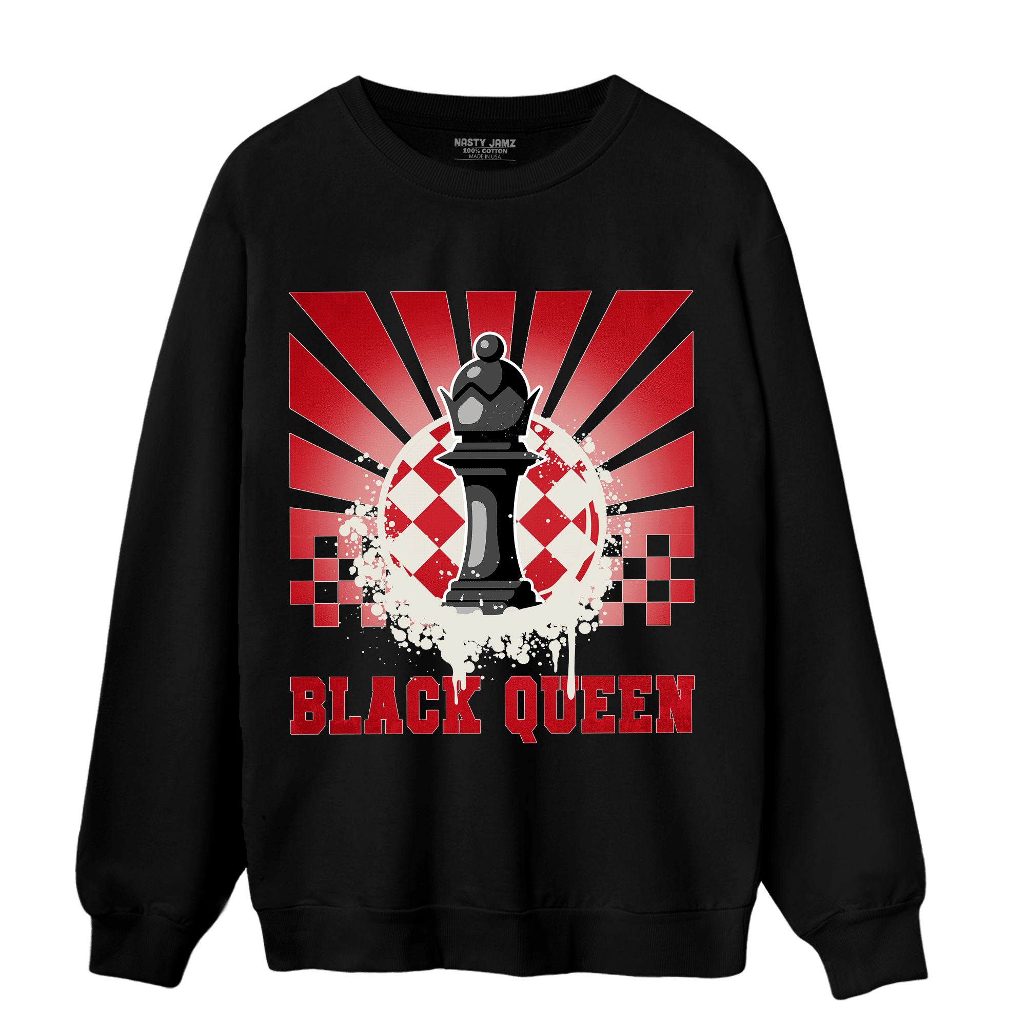 Low OG Trophy Room 1s Sweatshirt Match Black Queen Collection - NastyJamz